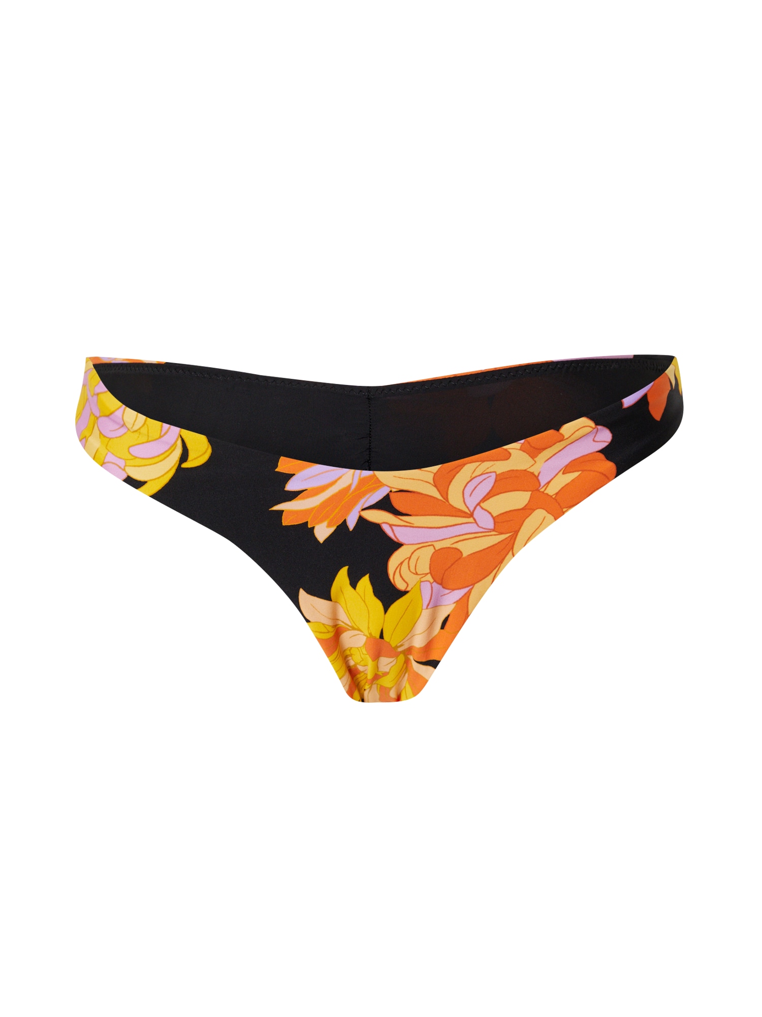 Seafolly Bikini donji dio 'Palm Springs'  žuta / orhideja bijela / narančasta / crna