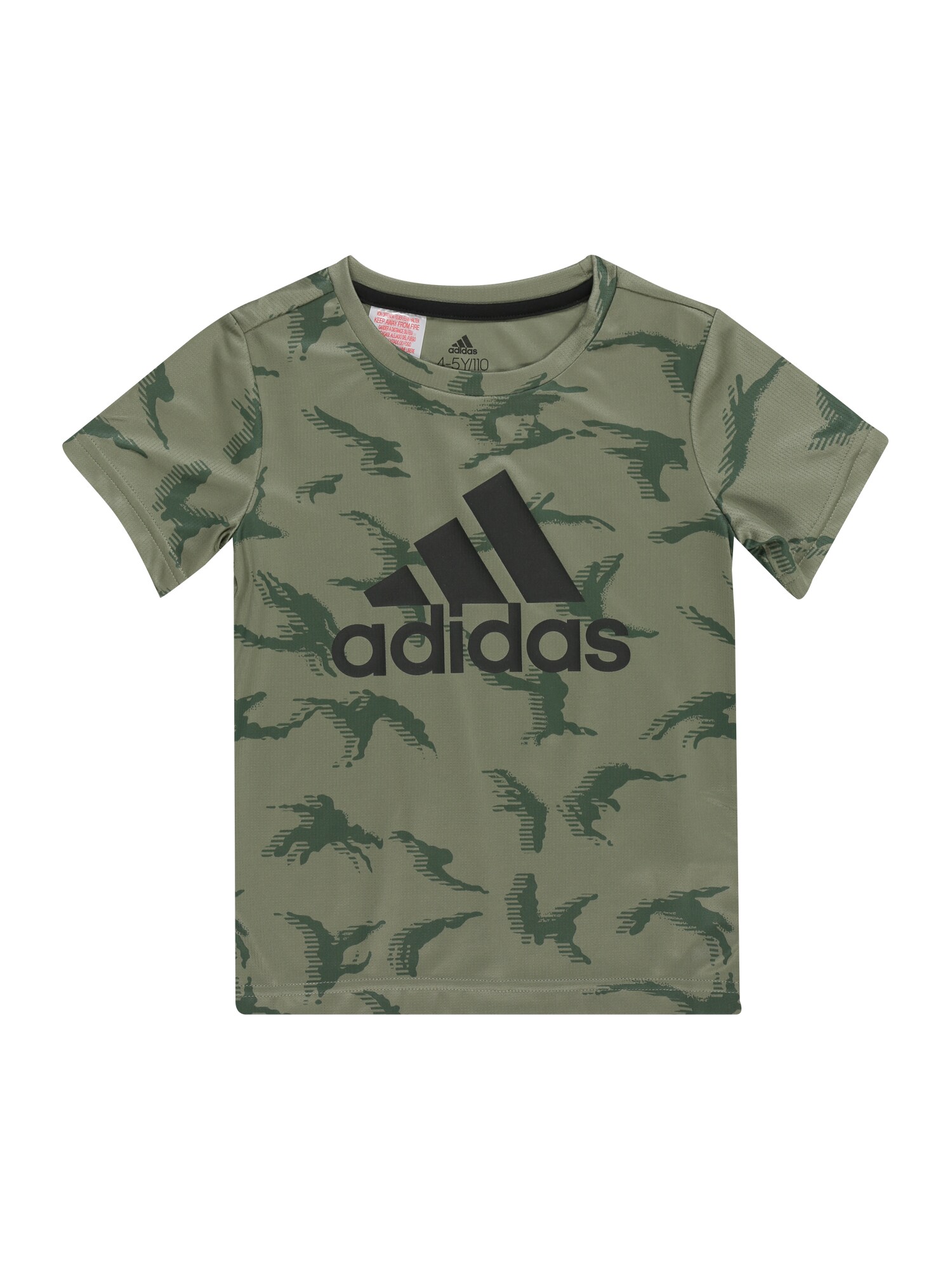 ADIDAS PERFORMANCE Sportiniai marškinėliai  juoda / žalia / tamsiai žalia