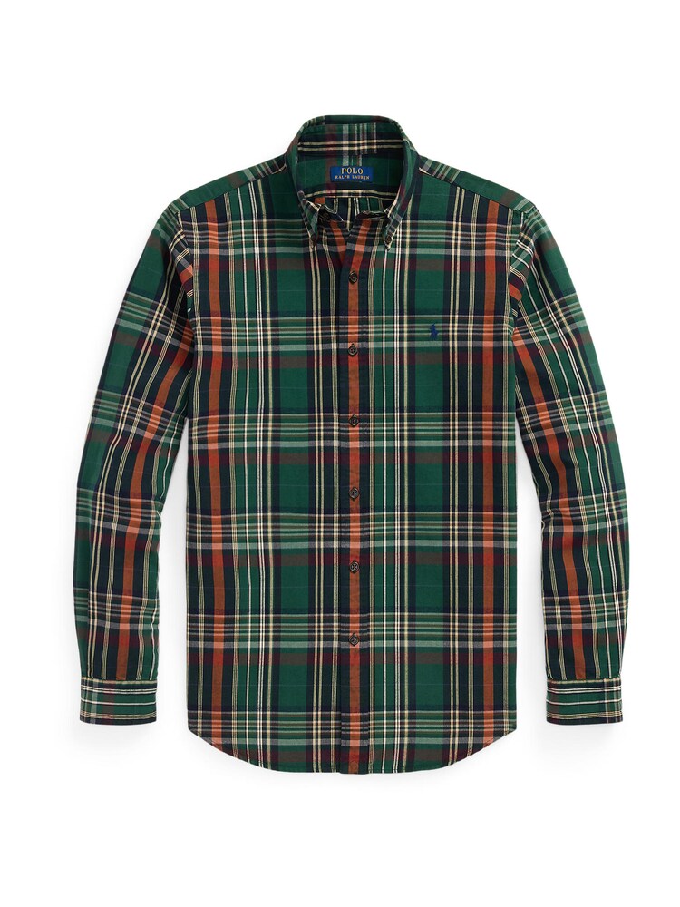 Polo Ralph Lauren Hemd Herren Größe M rostbraun / grün / dunkelgrün / weiß