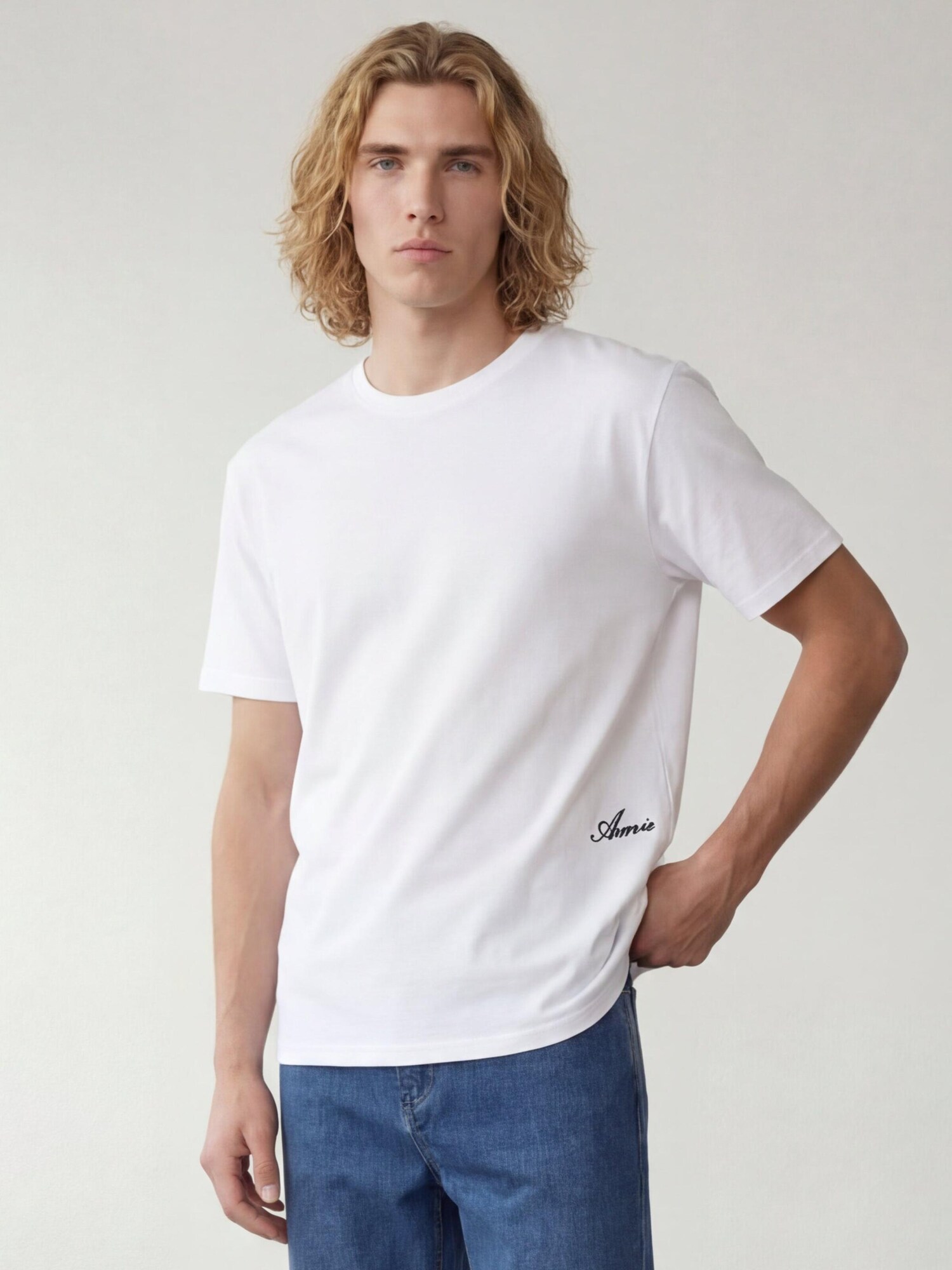 ARMIE Majica 'The Casper Logo T-shirt' bijela
