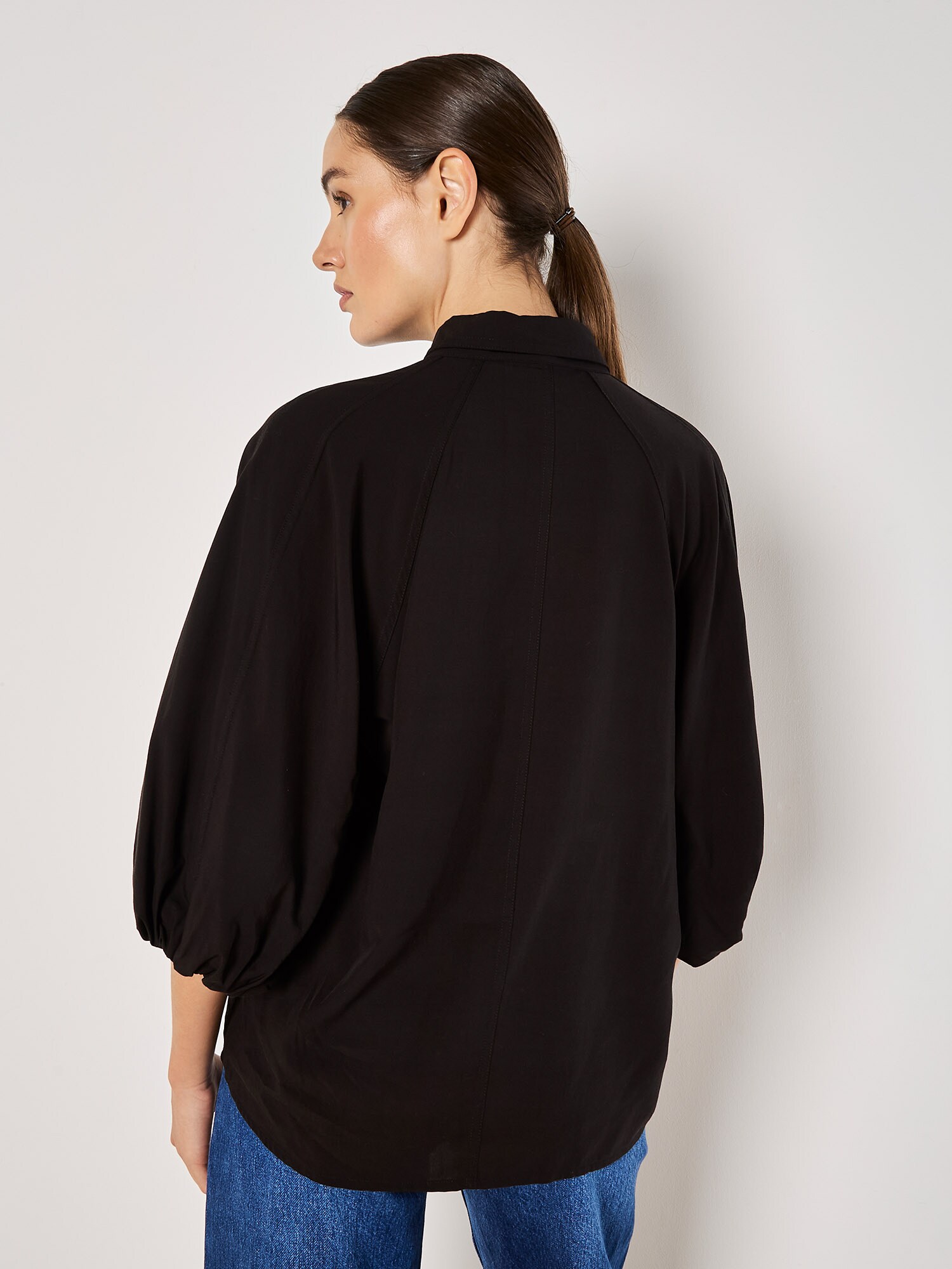 Thumbnail - Apricot Seam Detail Puff Sleeve Shirt