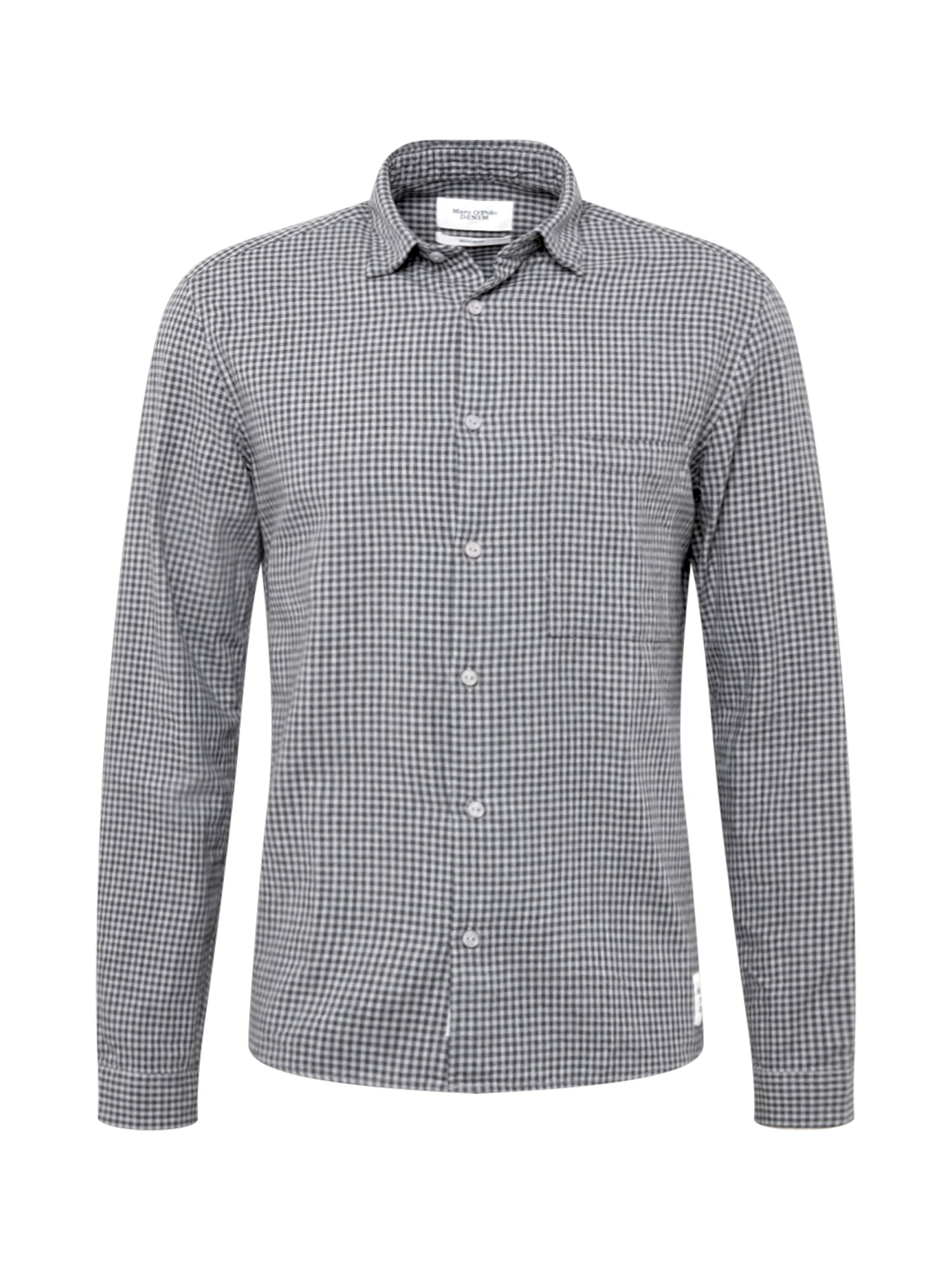Marc O'Polo DENIM Dalykiniai marškiniai  pilka / balta