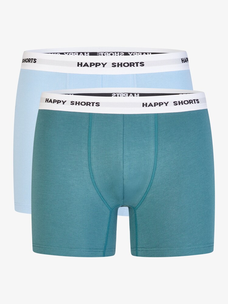 Happy Shorts Boxer ' Jersey ' Herren Größe XL türkis / hellblau