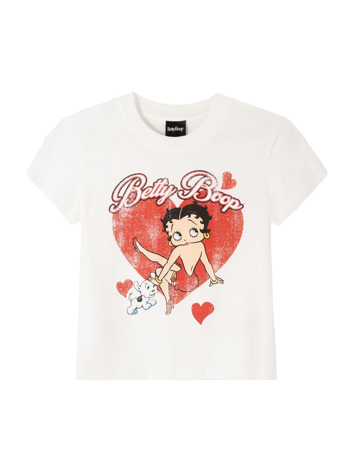 Bershka Tricou  bej / roșu / negru / alb