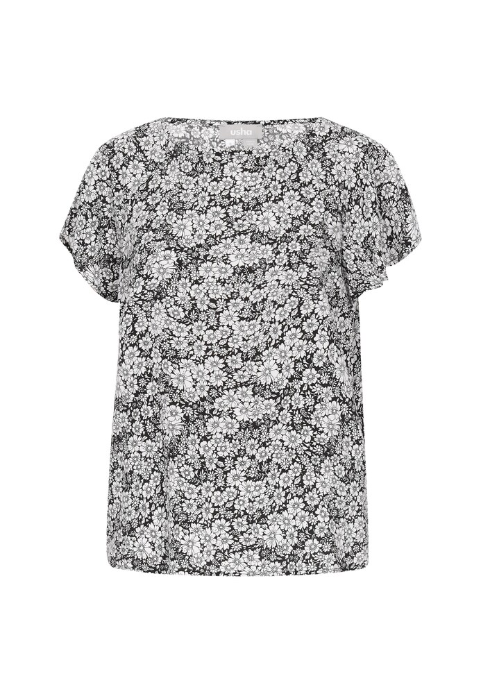 Usha Bluse Damen Größe M schwarz / weiß