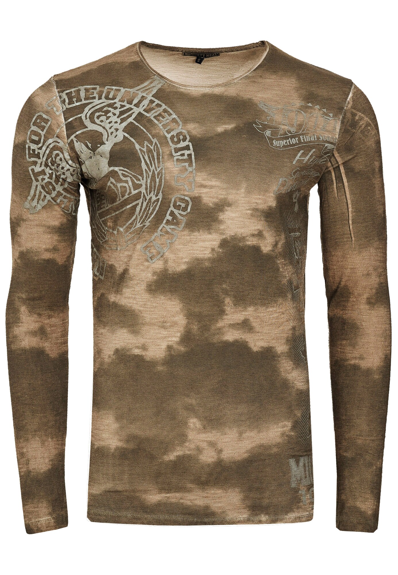 Thumbnail - Cooles Longsleeve mit angesagtem Allover-Print