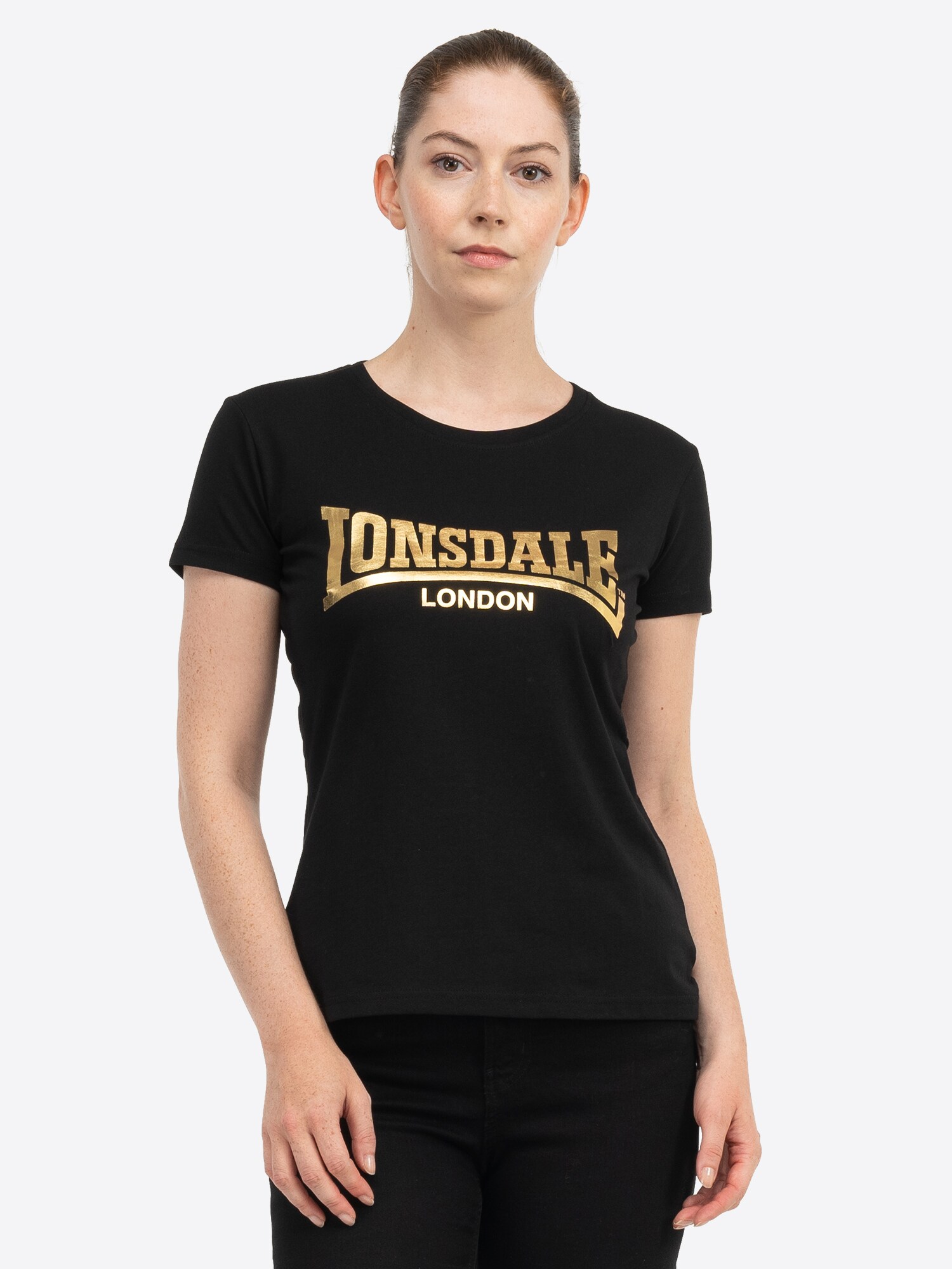 LONSDALE Póló 'CARTMEL'  arany / fekete termék 2. képe