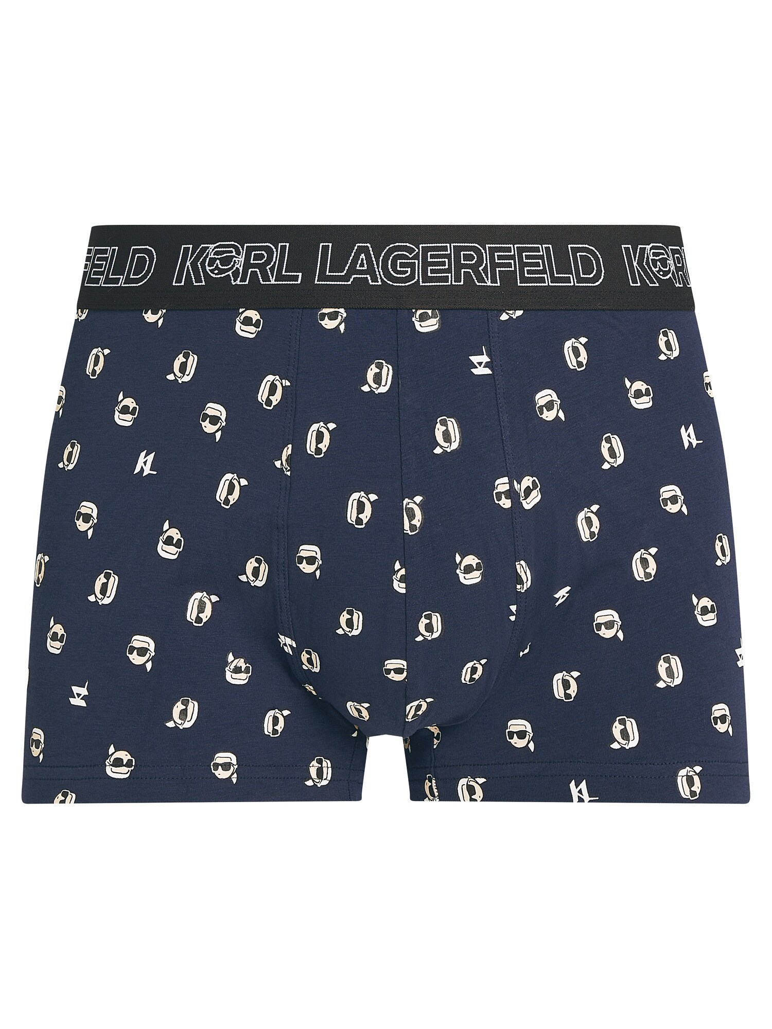 Karl Lagerfeld Boxeri  bleumarin / negru / alb murdar