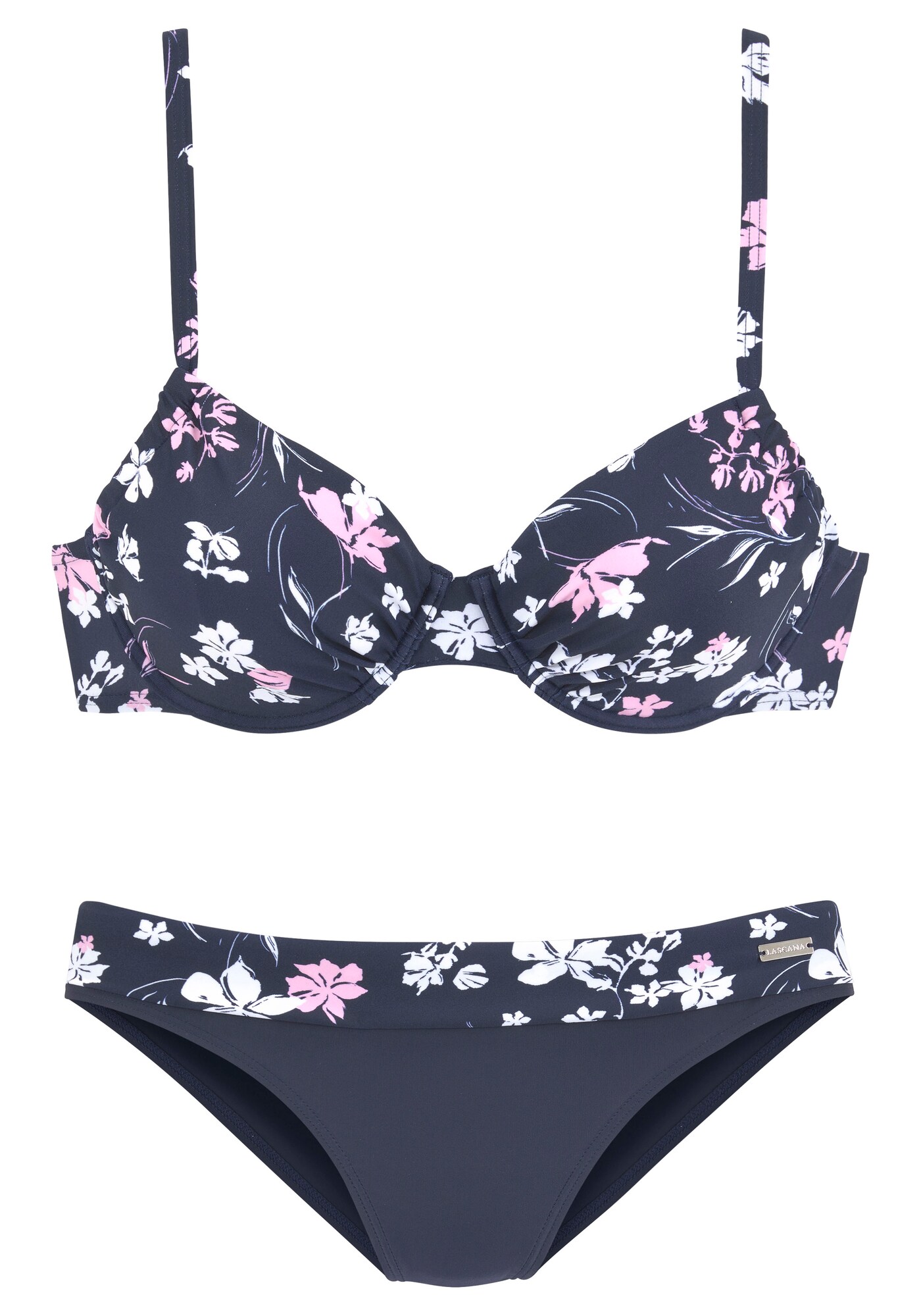 LASCANA Costum de baie două piese  bleumarin