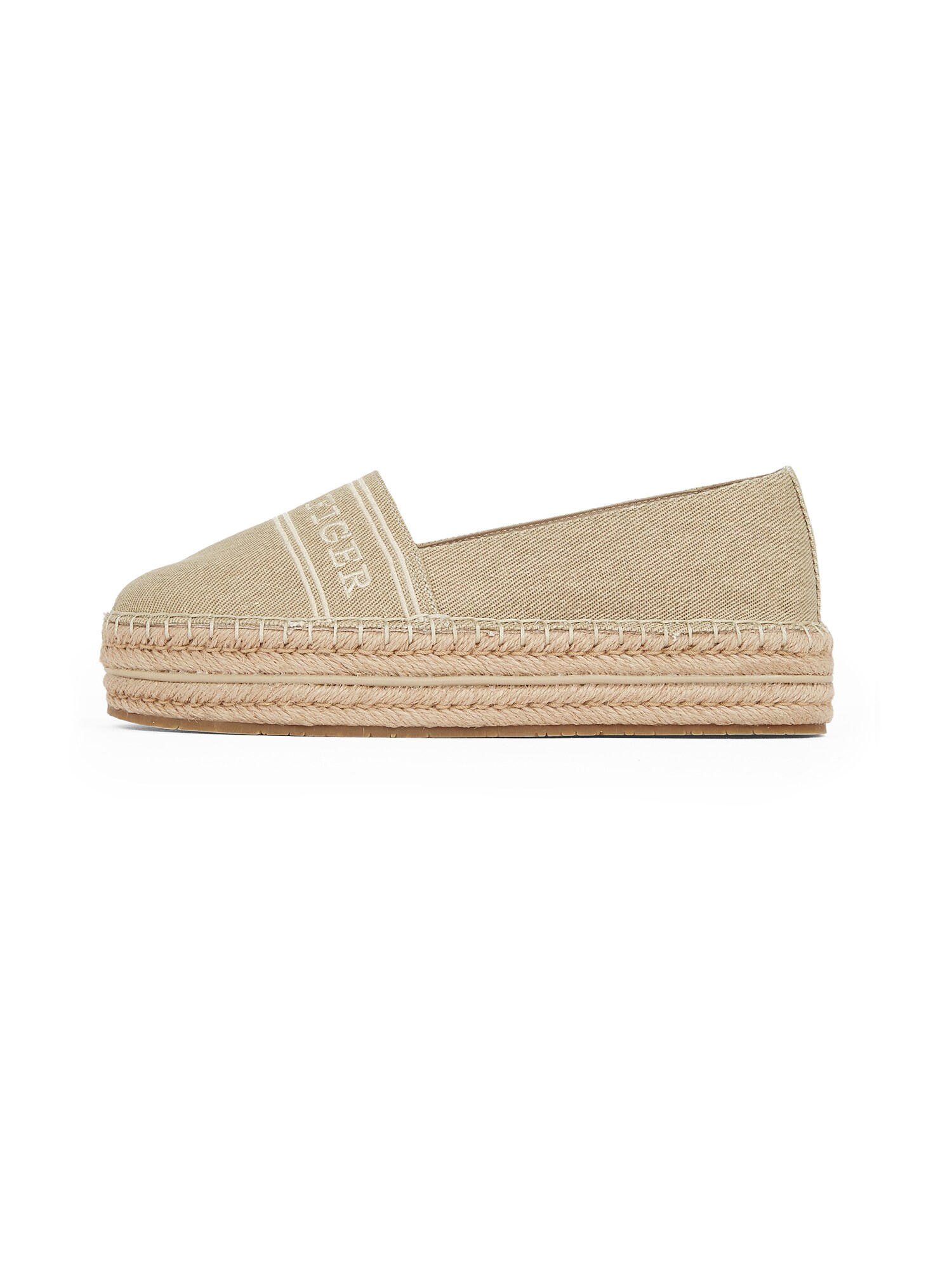 TOMMY HILFIGER Espadrilky  béžová / biela