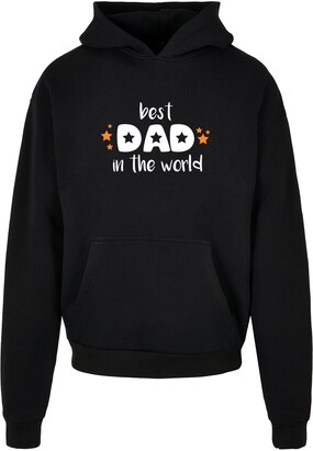 Merchcode Sweatshirt ‘Fathers Day – Best Dad In The World’ Rood / Zwart / Wit