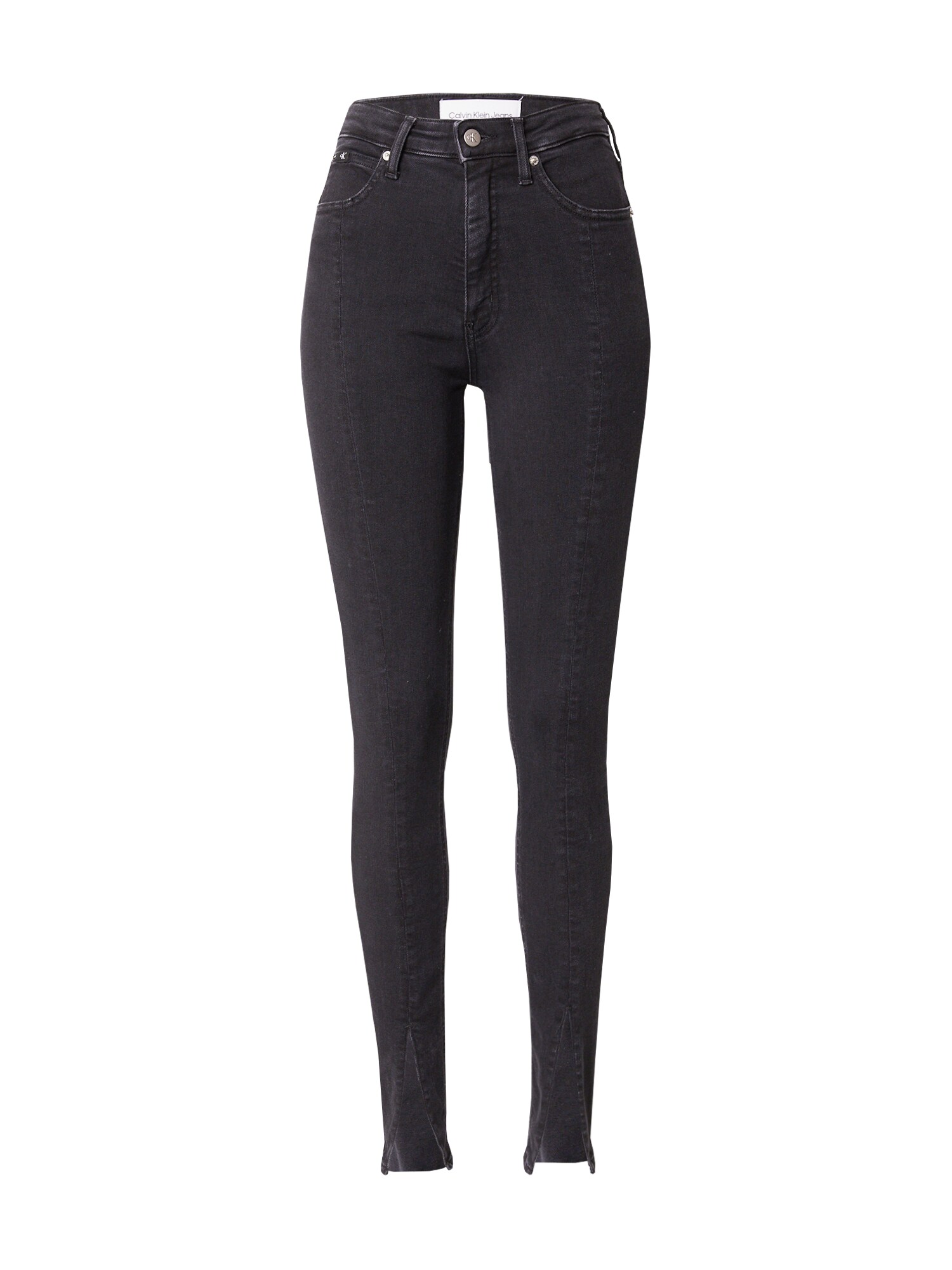 Calvin Klein Jeans Džínsy 'HIGH RISE SUPER SKINNY'  čierny denim