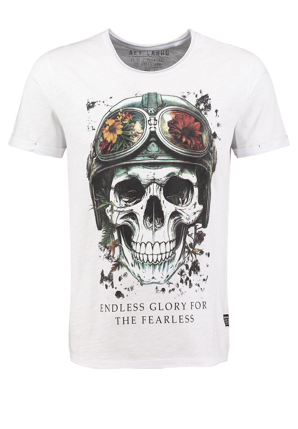 T-shirt 'KLFEARLESS' grå / svart