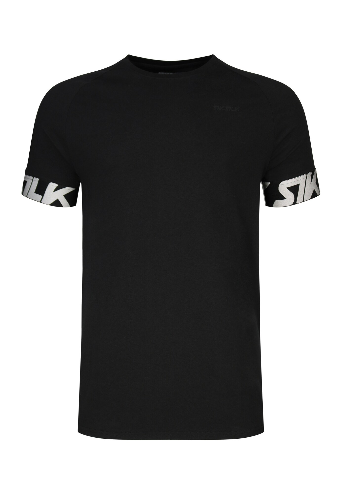 SikSilk Camiseta  gris claro / negro