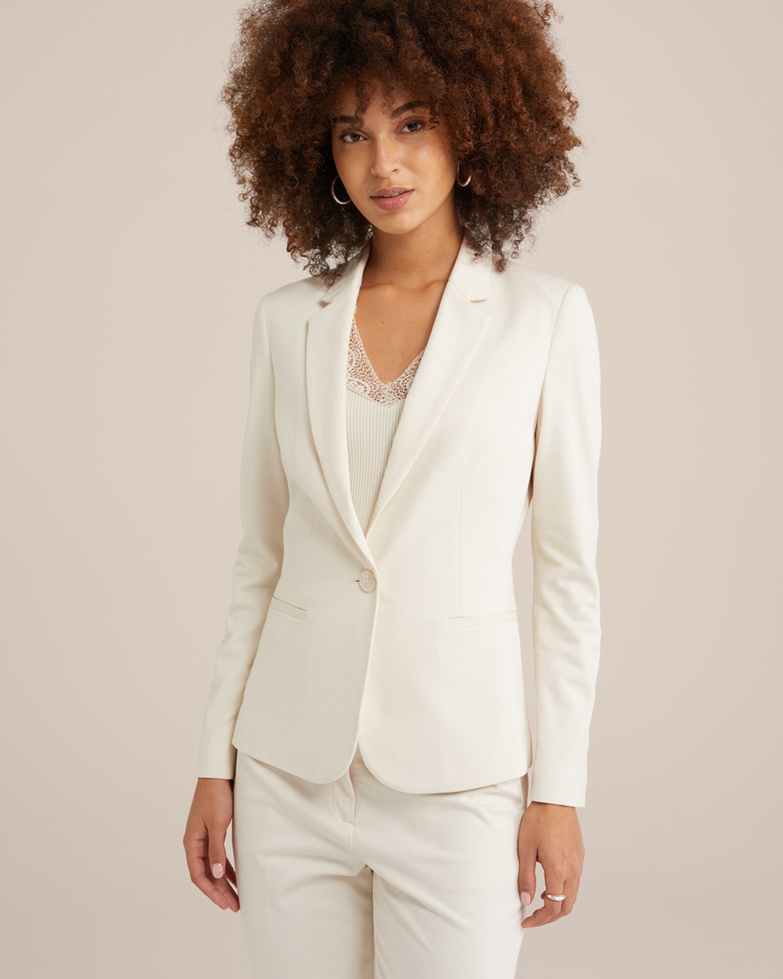WE Fashion Blézer  elefántcsont termék 2. képe