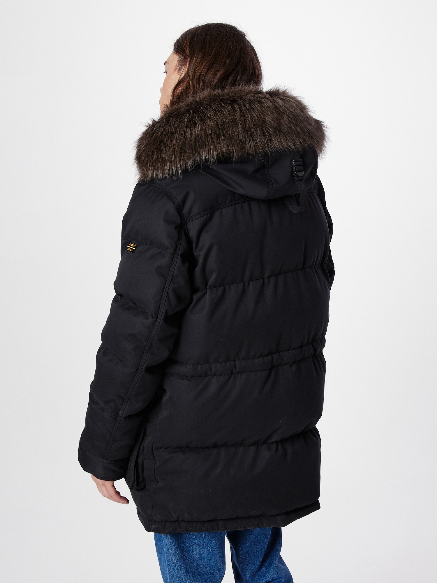 Superdry & Co Zimná parka 'Chinook' svetlohnedá / čierna (obrázok 3)