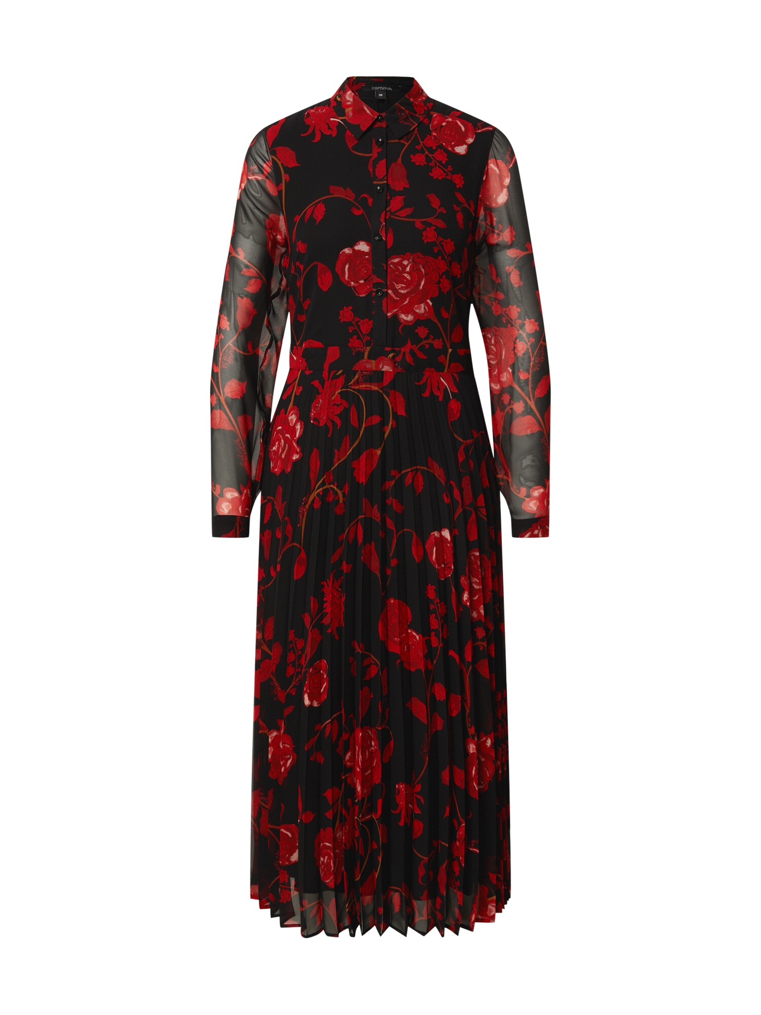 COMMA Palaidinės tipo suknelė  raudona / juoda