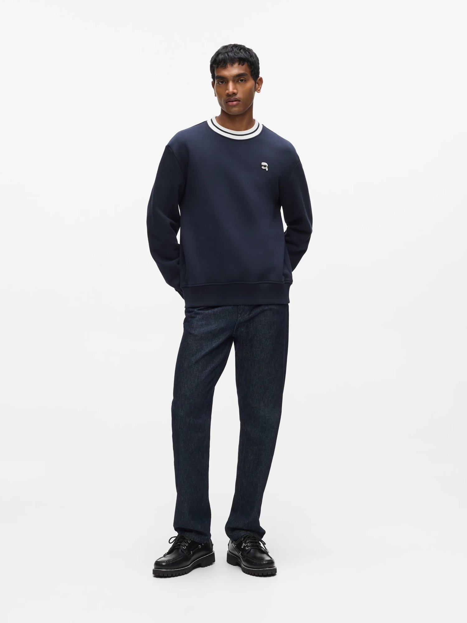 Karl Lagerfeld Sudadera 'Ikon' azul oscuro – imagen 3