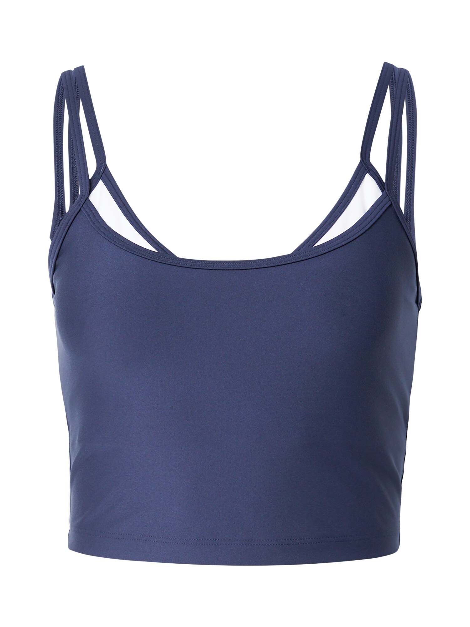 Abercrombie & Fitch Športový top  modrá / biela