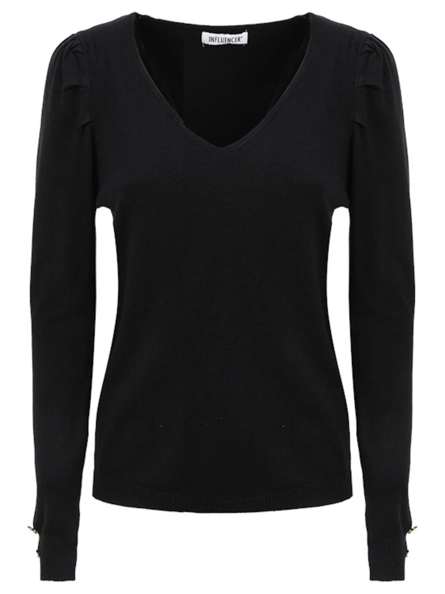 Influencer Pulover  negru