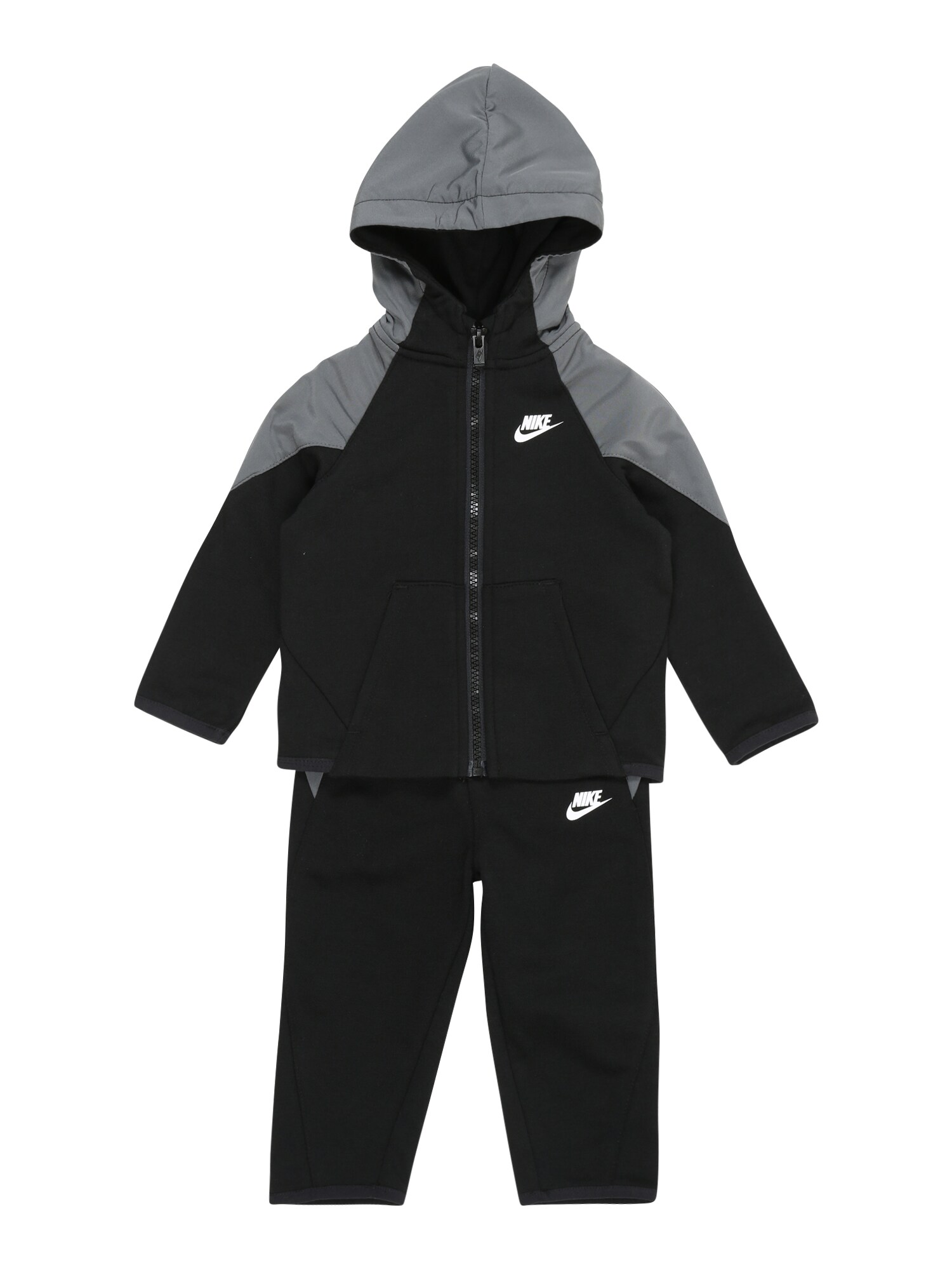 Nike Sportswear Laisvalaikio kostiumas  juoda / bazalto pilka / balta
