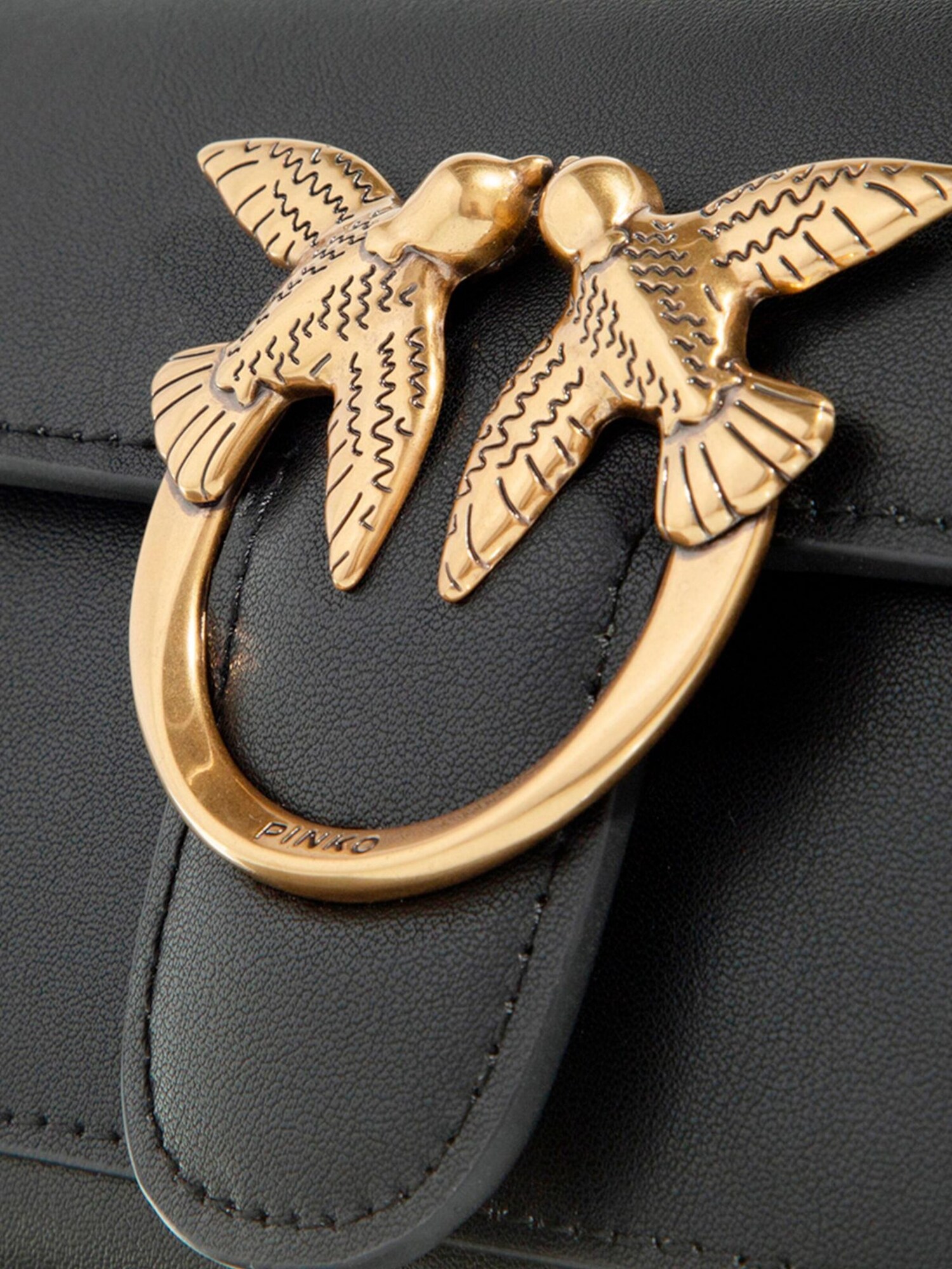 PINKO Bolso de hombro  negro – imagen 15