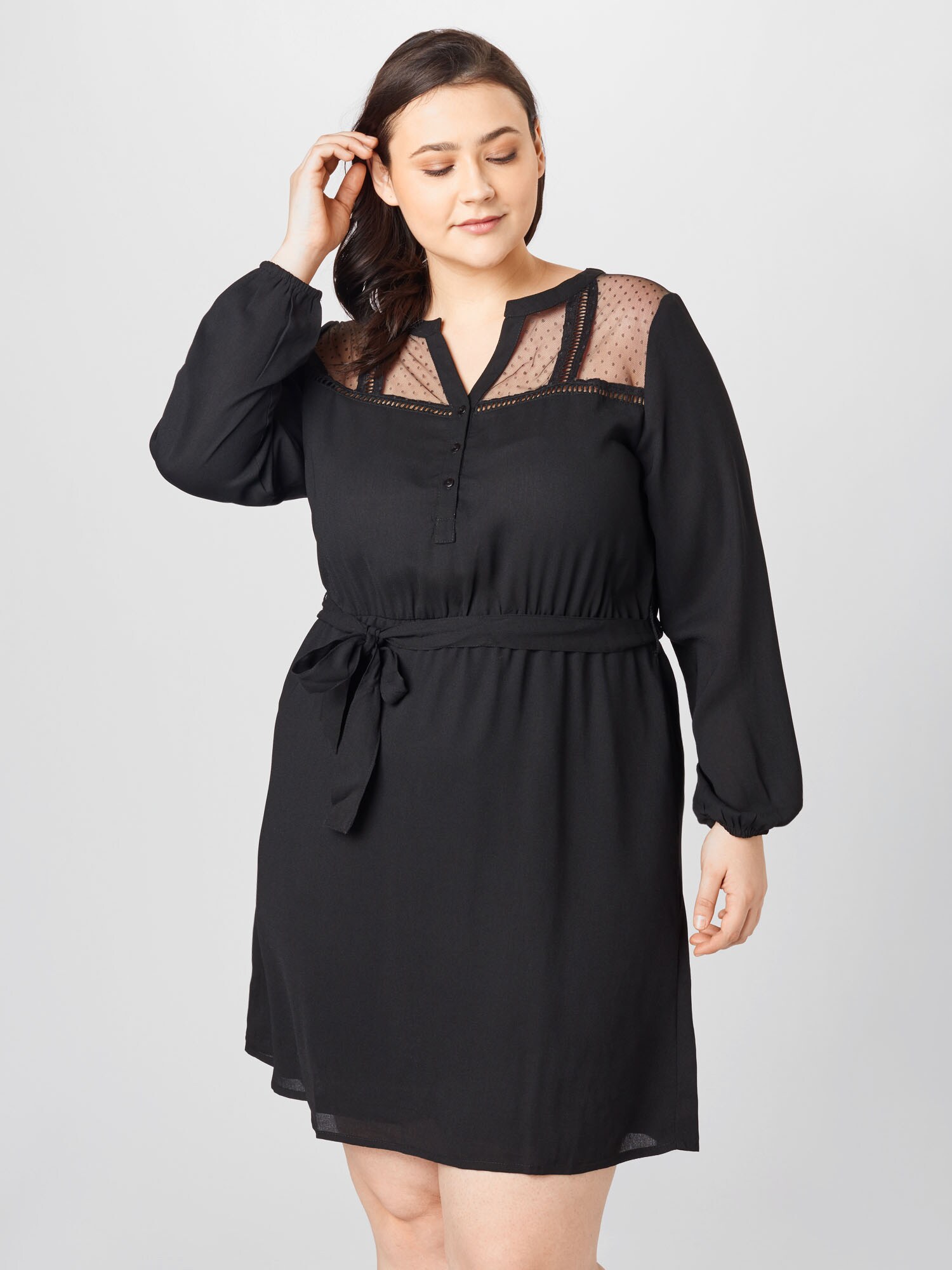 ABOUT YOU Curvy Ruha 'Greta'  fekete termék 2. képe