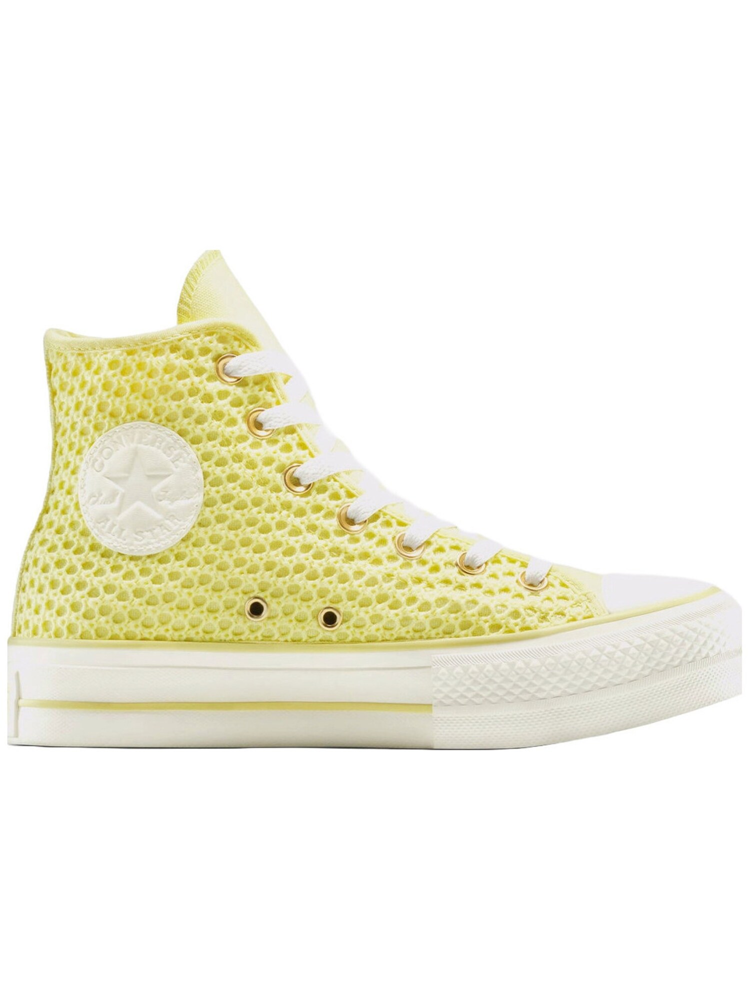 CONVERSE Zapatillas deportivas altas 'Converse Chuck Taylor All Star Lift Platform Knit'  amarillo
