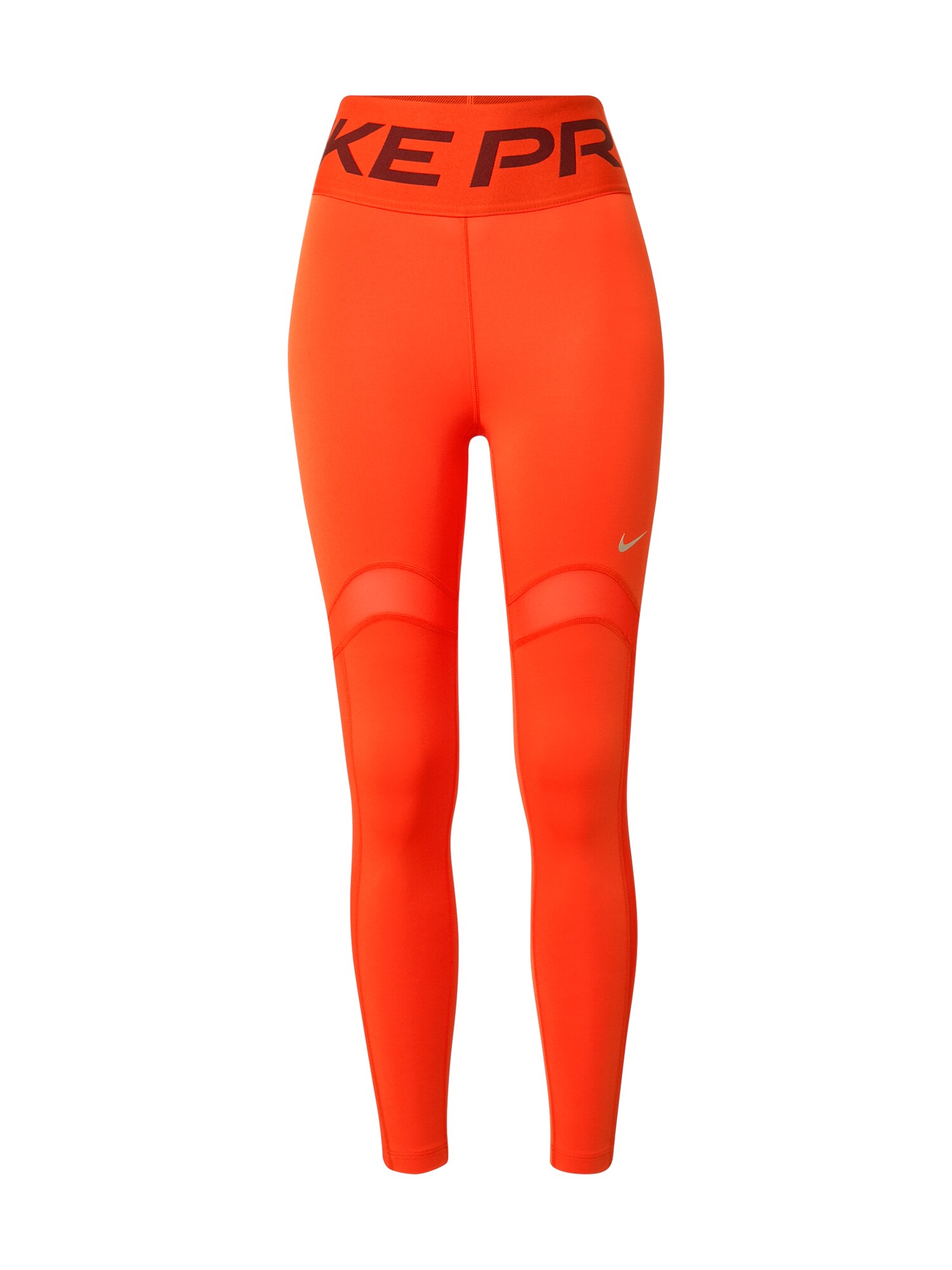 NIKE Sportinės kelnės  sidabrinė / oranžinė