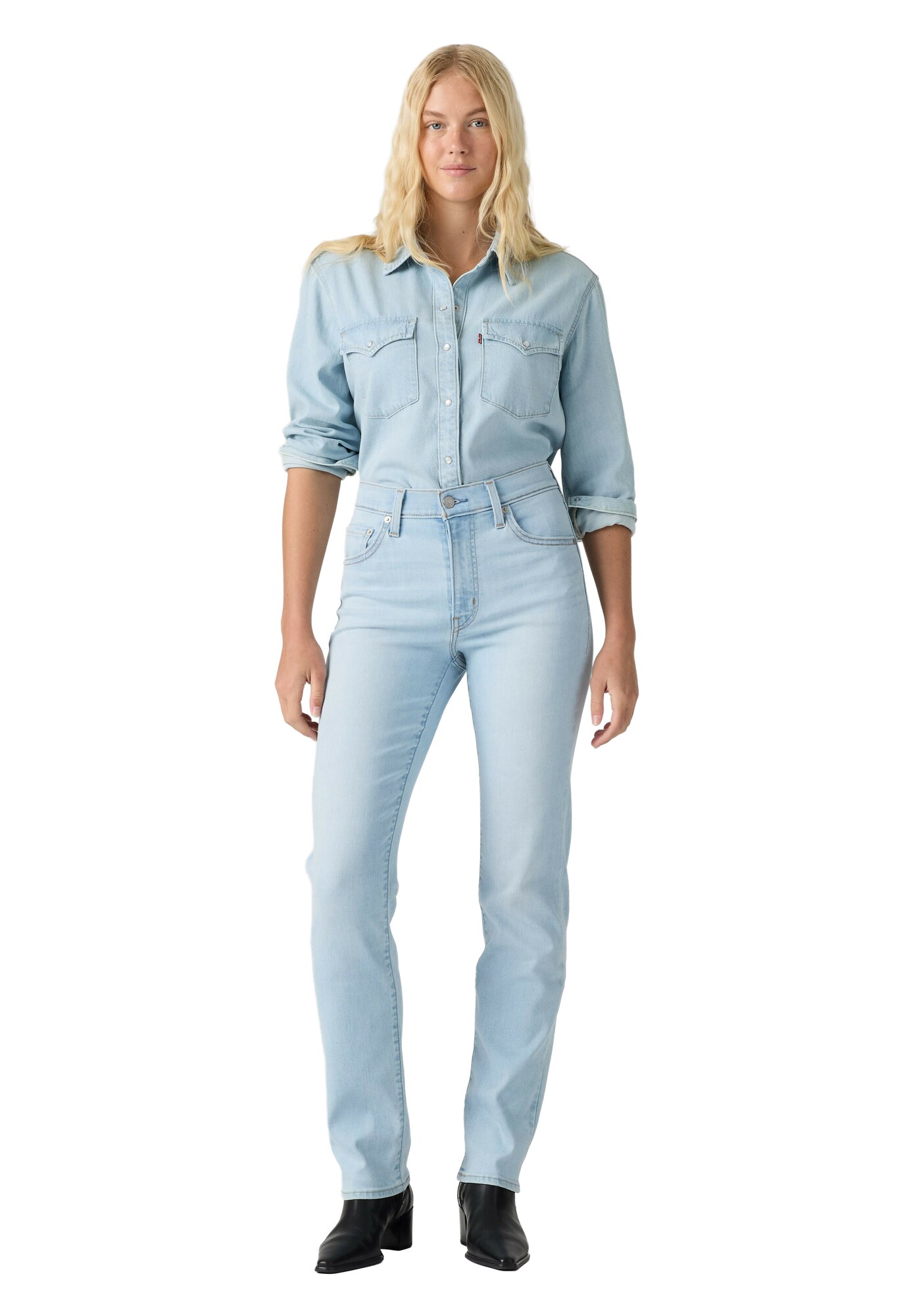 LEVI'S ® Vaquero '722 HIGH RISE SLIM' azul claro