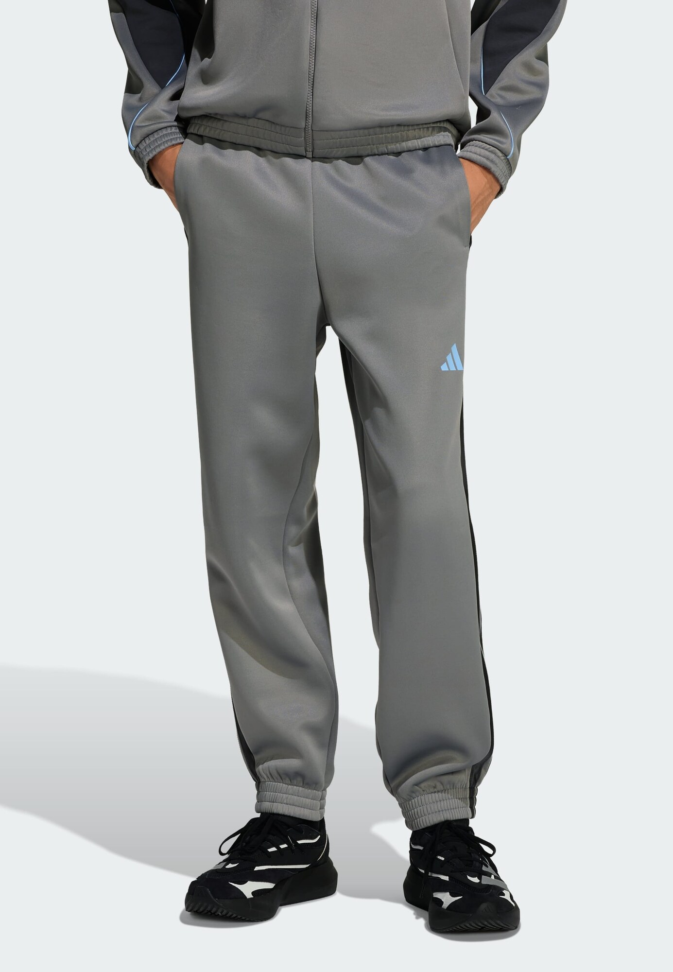 ADIDAS SPORTSWEAR Pantaloni sport Stadium  albastru deschis / gri / negru