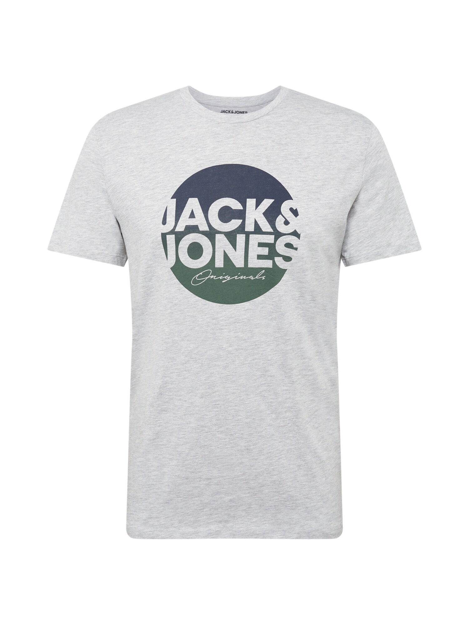 JACK & JONES Marškinėliai 'TORPEDO'  margai pilka / melsvai pilka / žalia