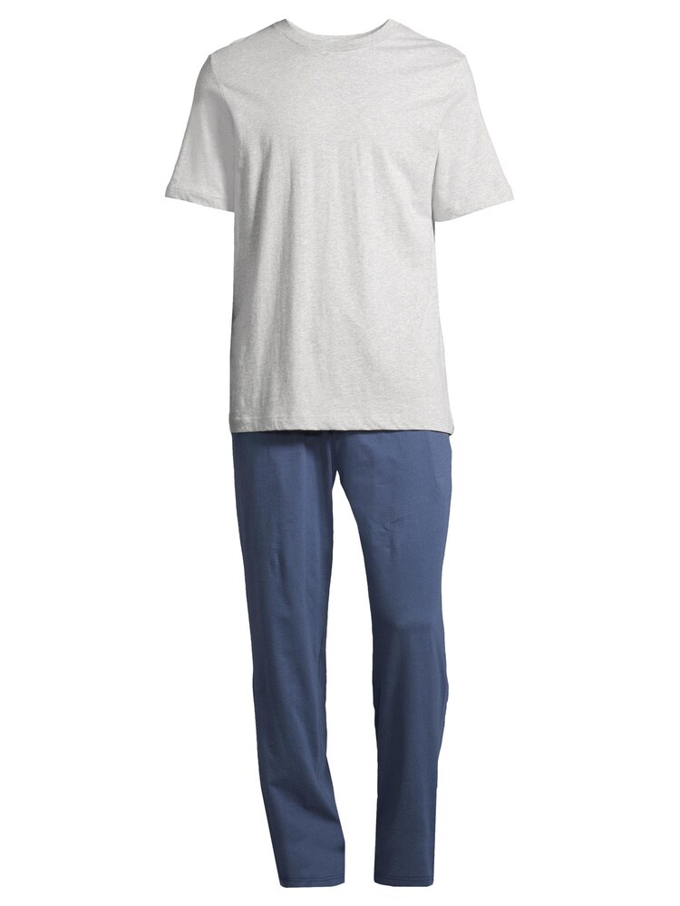 SCHIESSER Pyjama kurz 'Night & Home' Herren Größe L blau