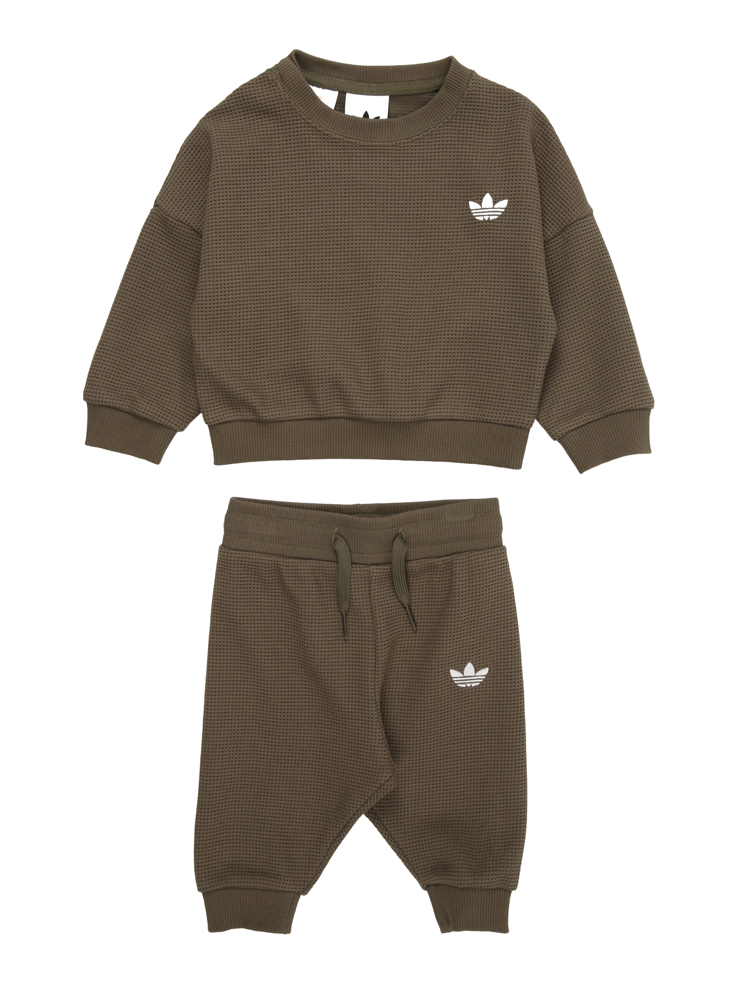 ADIDAS ORIGINALS Trening LOOSE WAFFLE SWEAT JOGGER maro