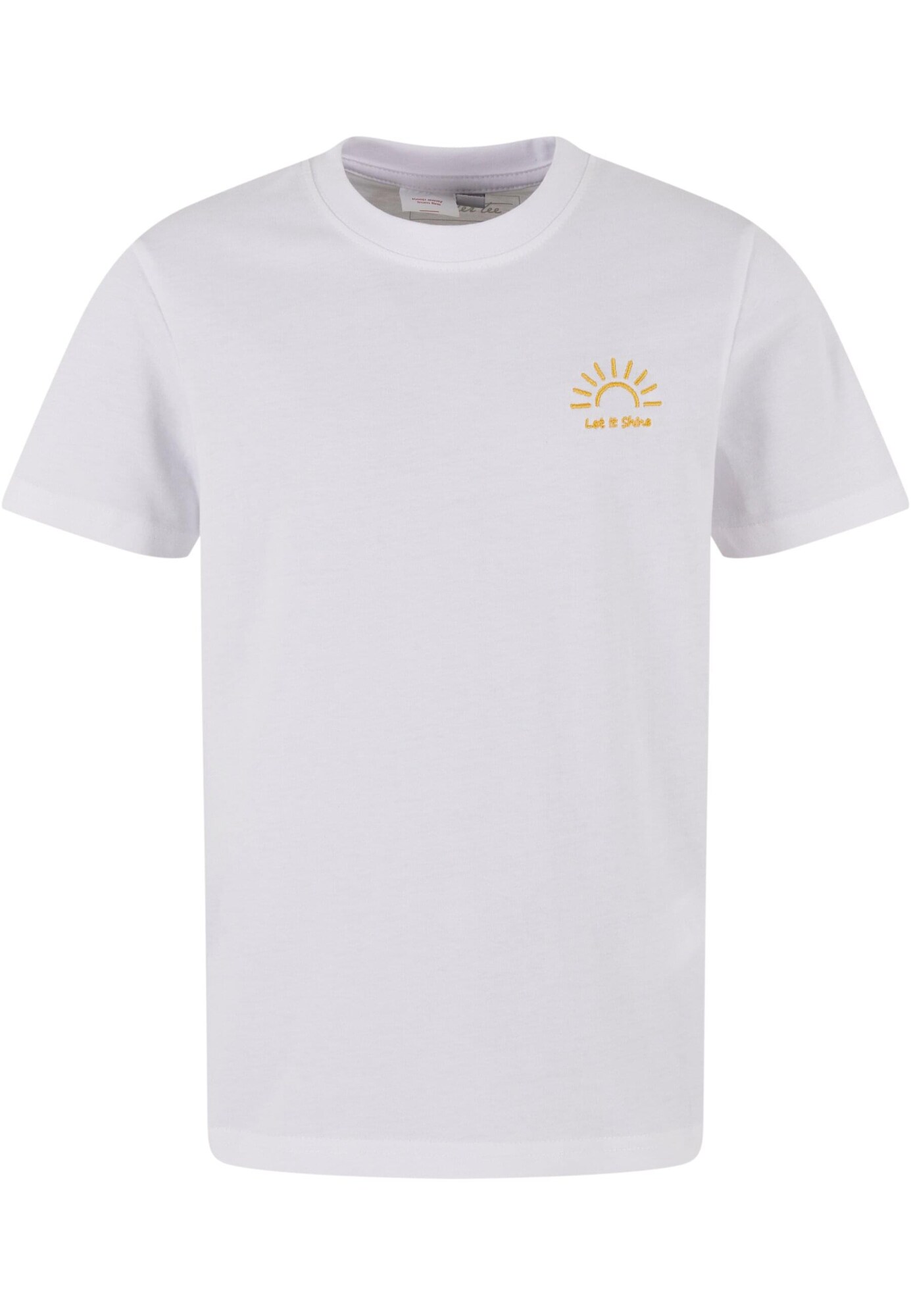 Mister Tee Tricou Let It Shine Sun  portocaliu / alb