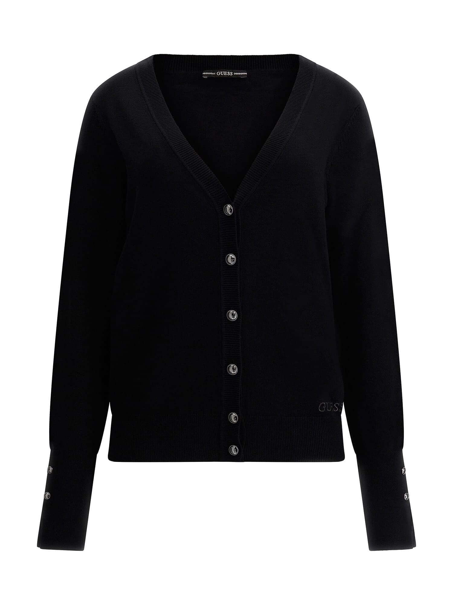 GUESS Geacă tricotată Zena  negru