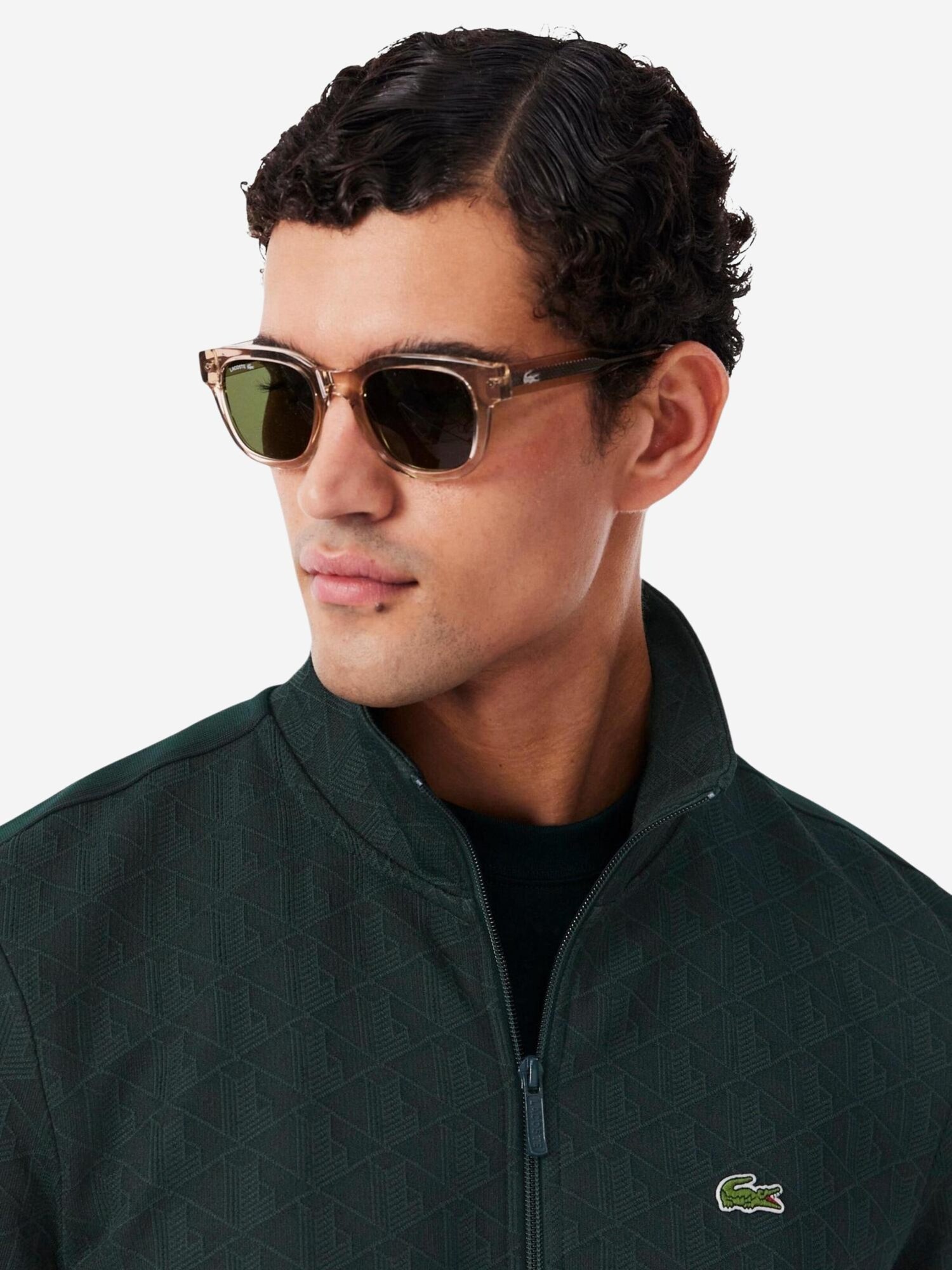 LACOSTE Jersey 'SH1368' verde oscuro – imagen 3