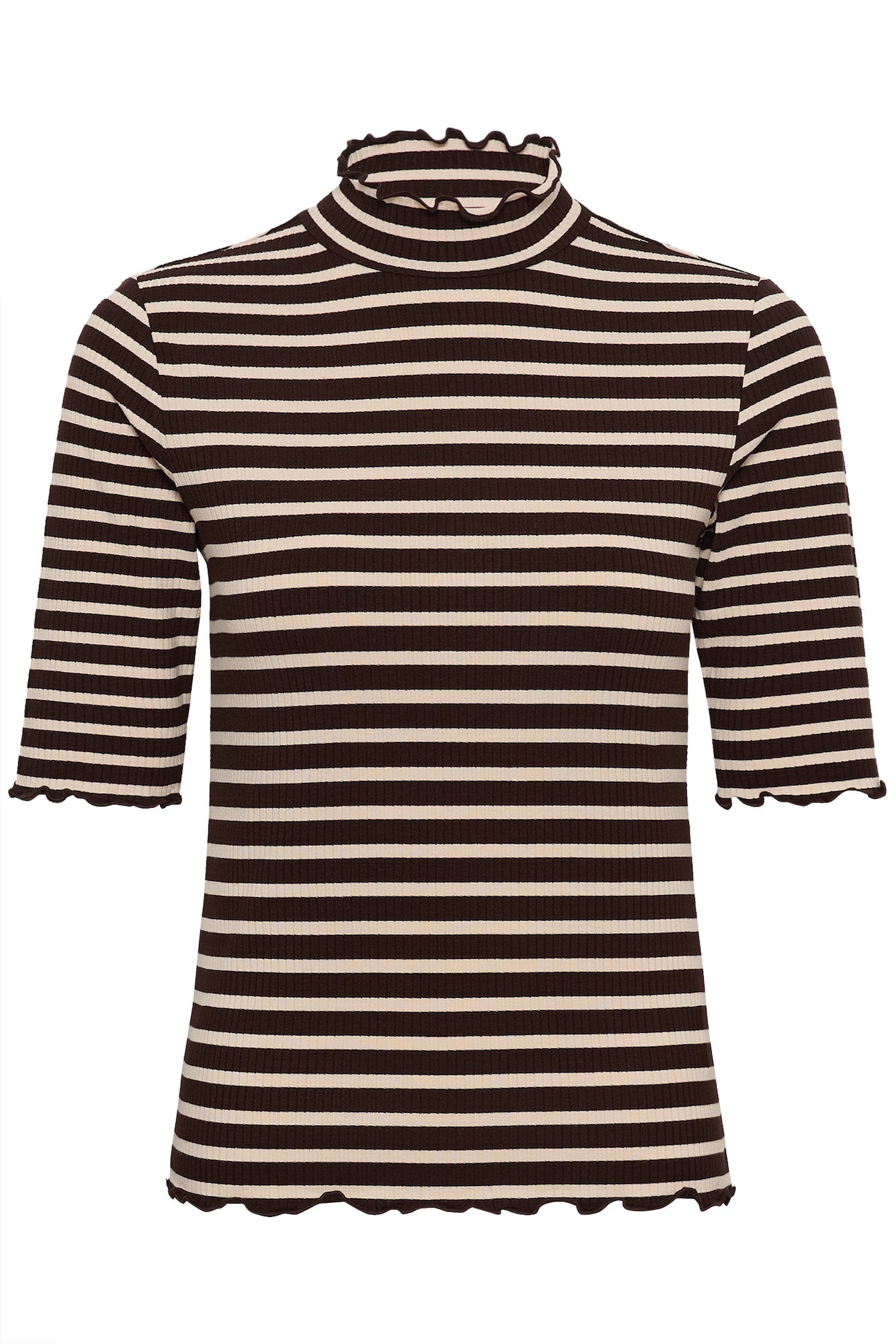 Cream Tricou CRRibba bej / ciocolatiu