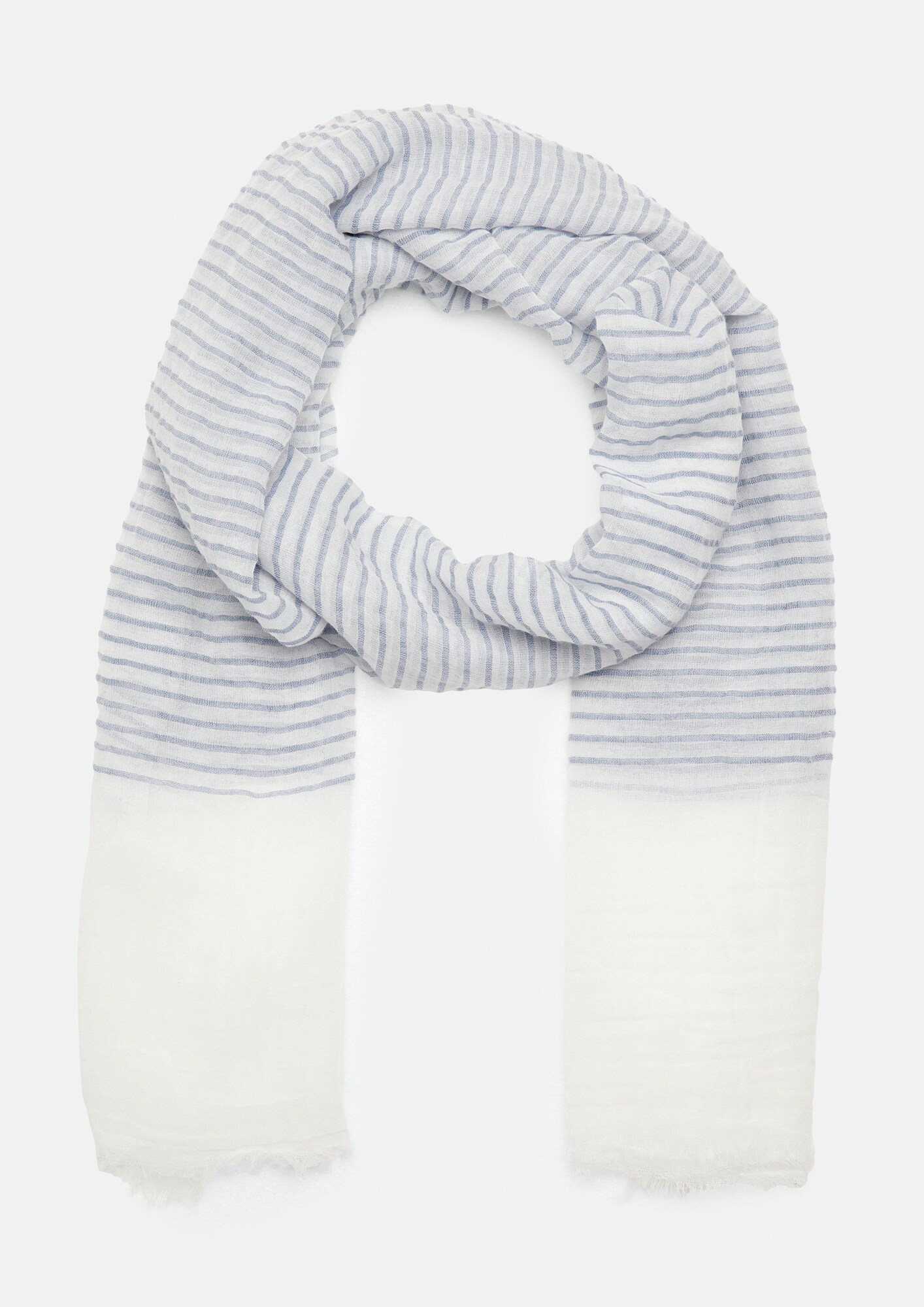 Comma Casual Identity Sjaal Grijs / Wit