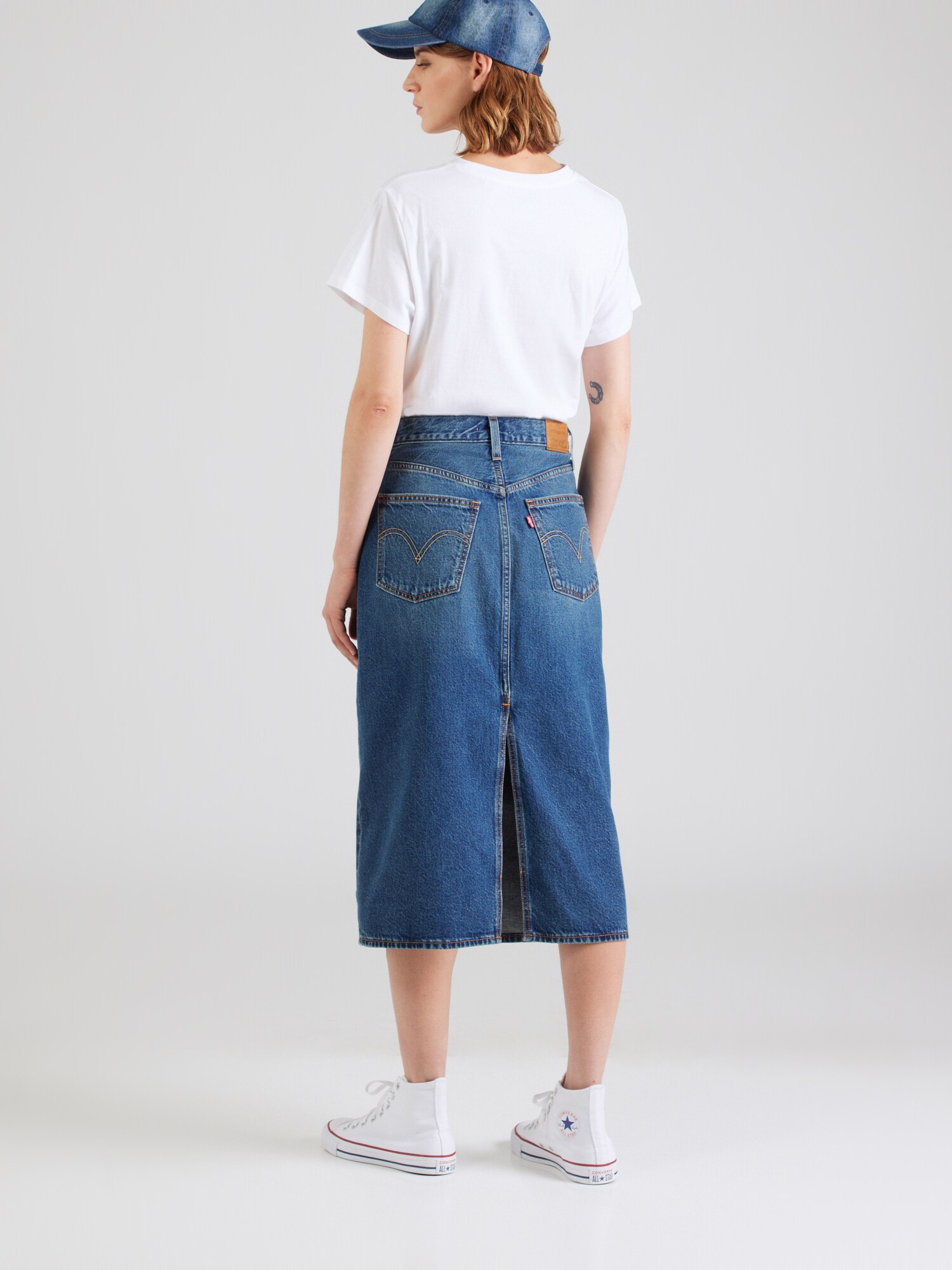 Thumbnail - Rock 'High Rise Back Slit Skirt'