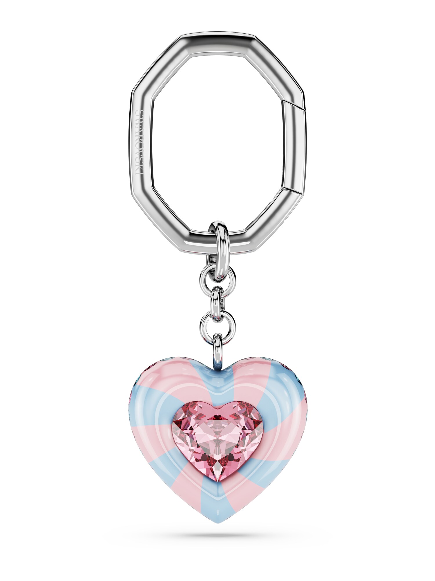 Swarovski Kulcstartók  világoskék / világos-rózsaszín / ezüst akciós termékkép 1