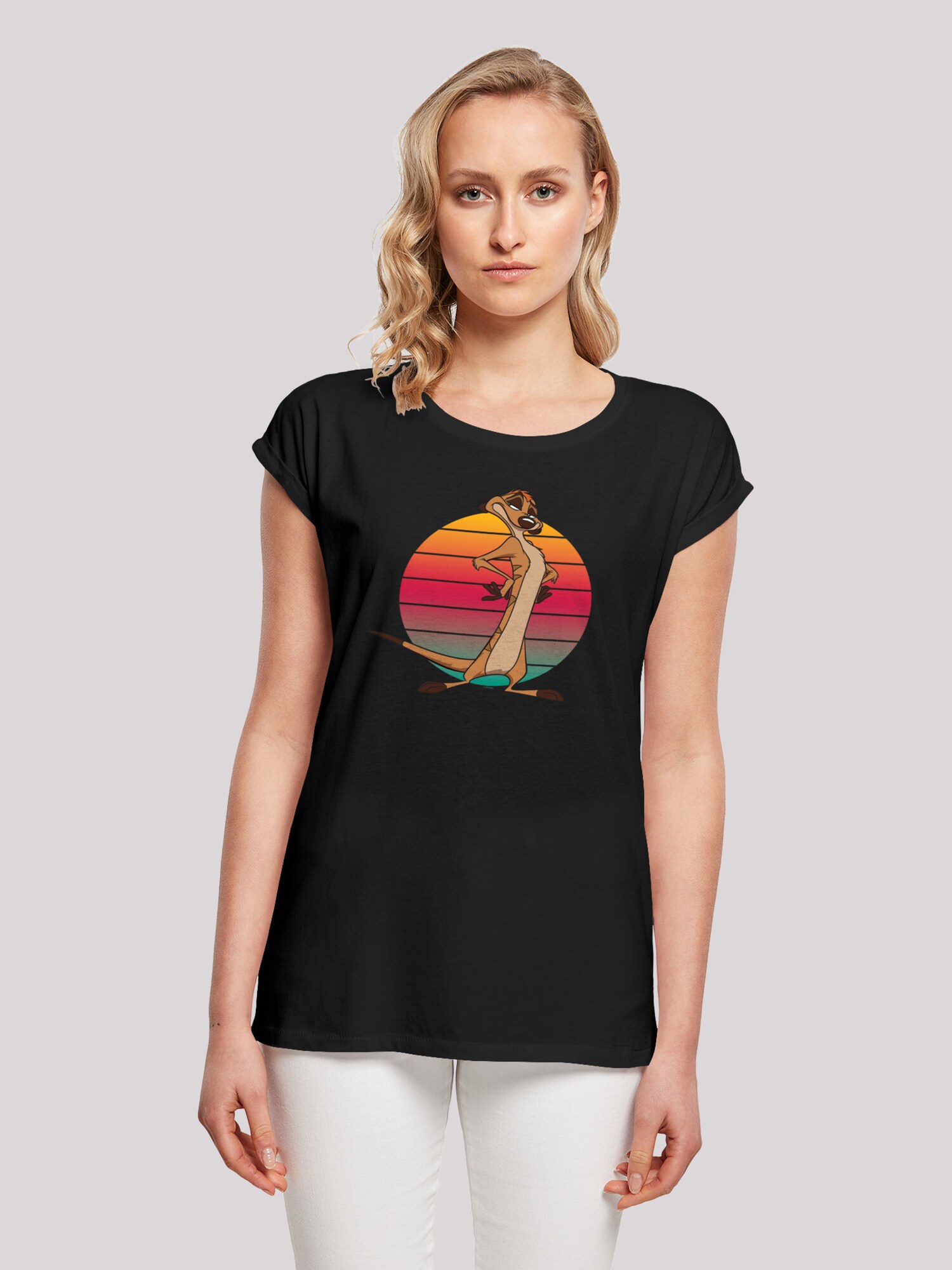 Thumbnail - T-Shirt 'Disney König der Löwen Timon Sunset'