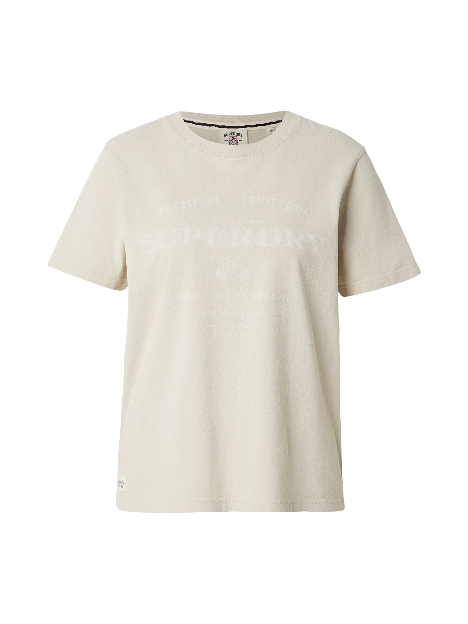 Superdry & Co Tricou  alb kitt / ecru