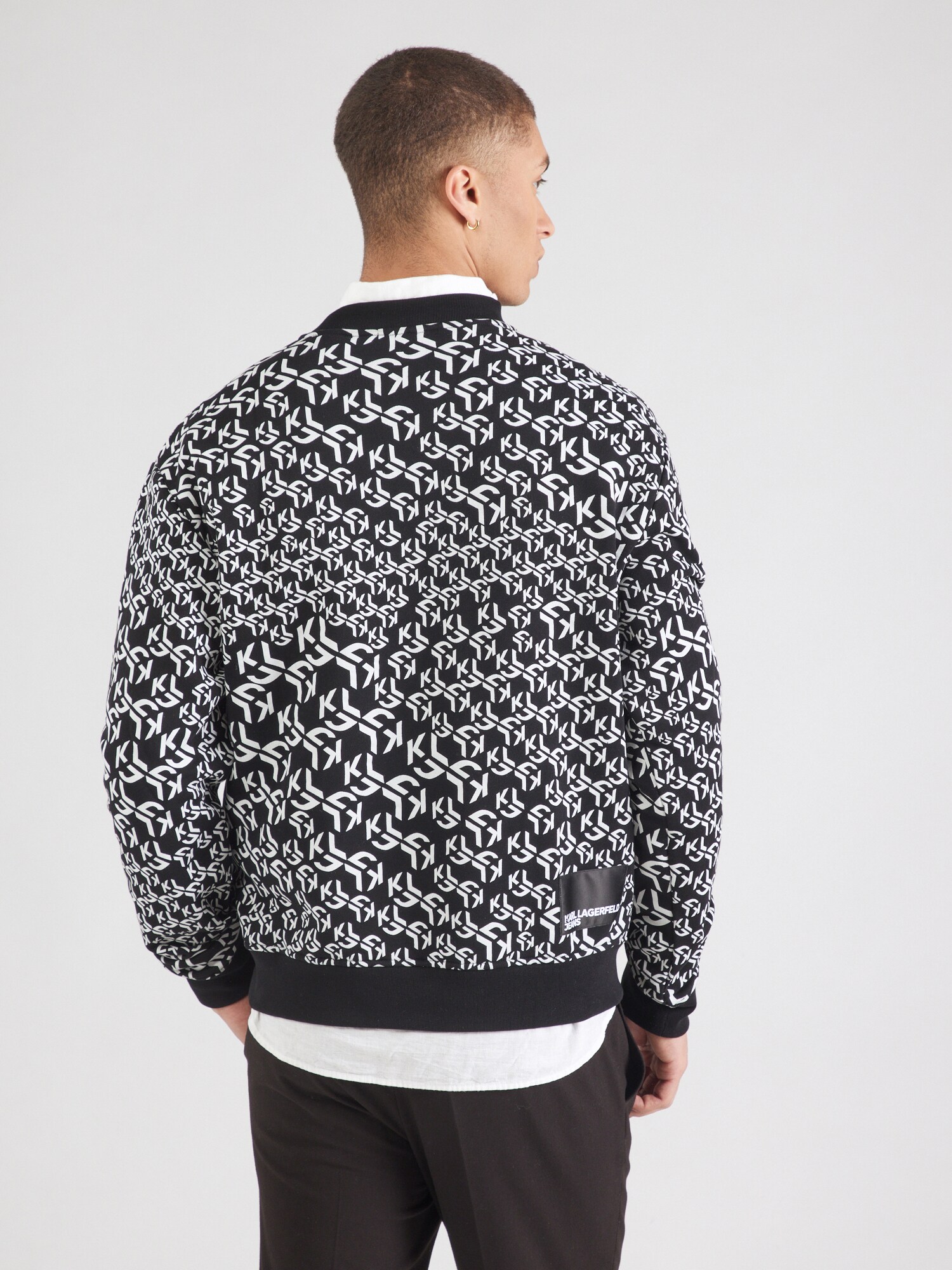 KARL LAGERFELD JEANS Sudadera negro / blanco – imagen 36