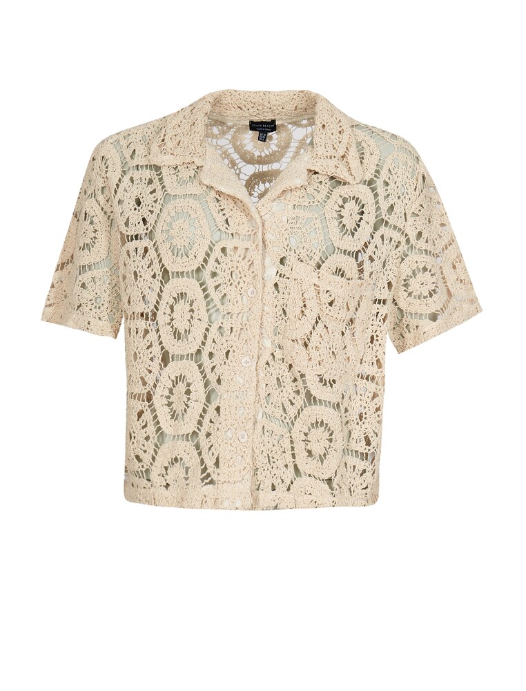 South Beach Strandshirt Damen Größe M beige