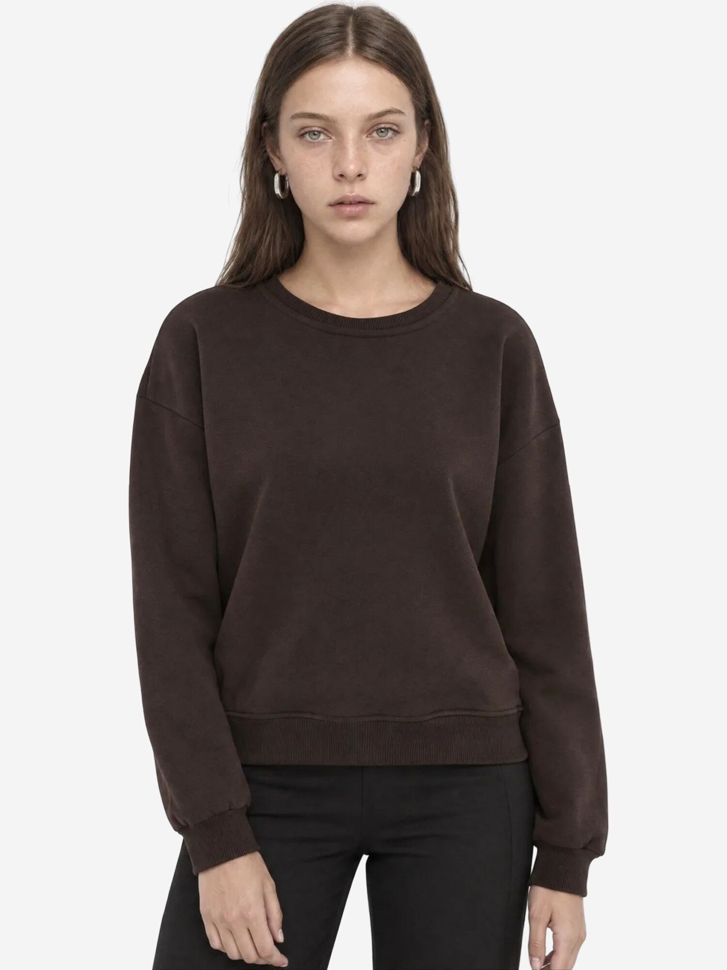 Busem Sweater majica 'Sweatshirts' tamno smeđa