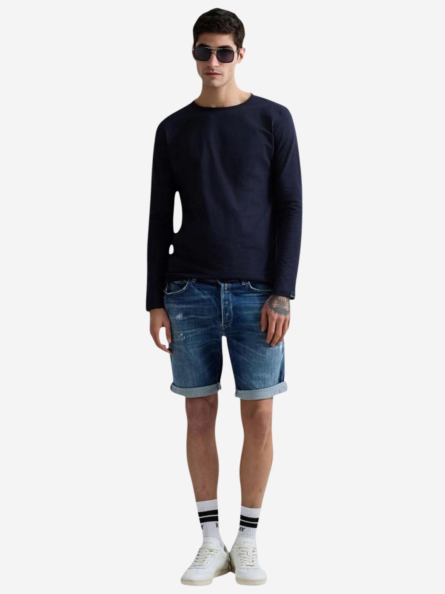 REPLAY Camiseta 'BASIC JERSEY 30/1 M3592A.000.2660' azul – imagen 3