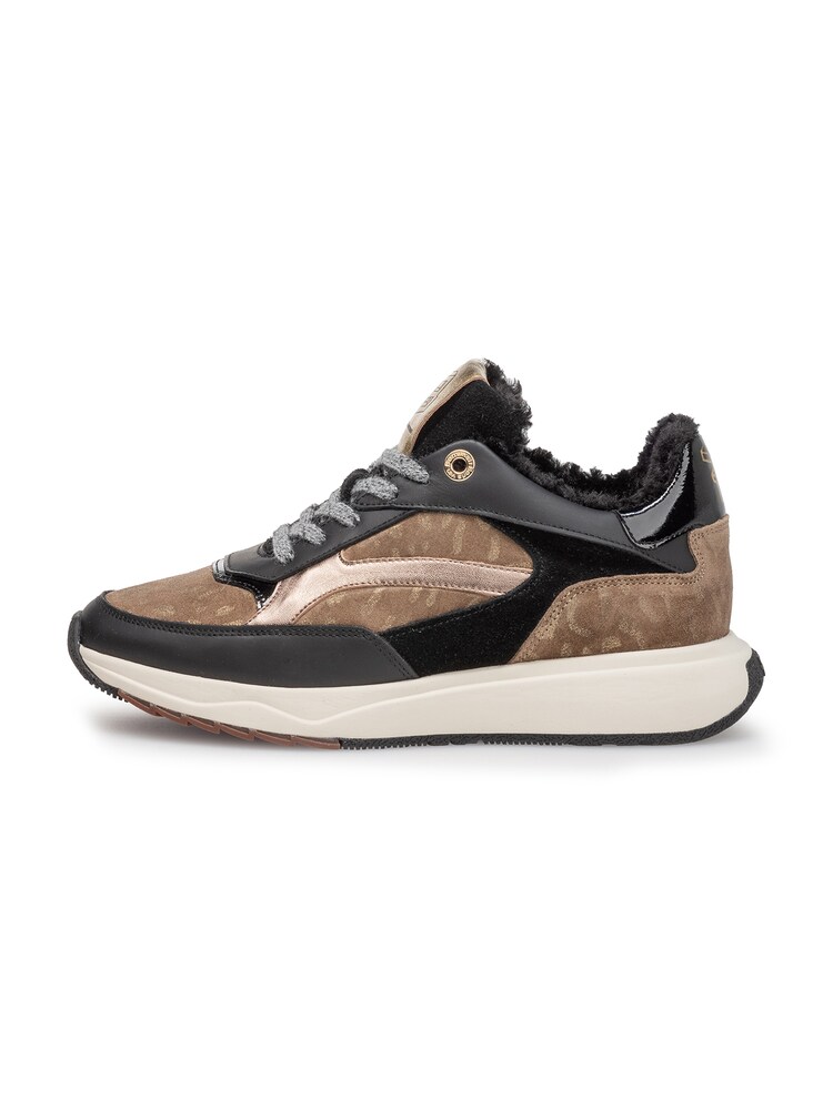 Floris van Bommel Sneaker 'Suvi 02' Damen Größe 38 braun / gold / schwarz