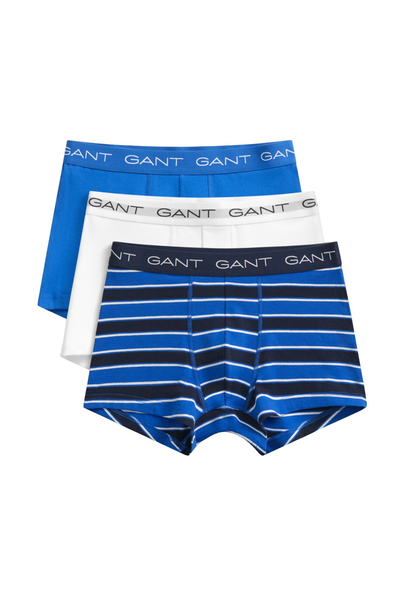 GANT Boxeri albastru / negru / alb