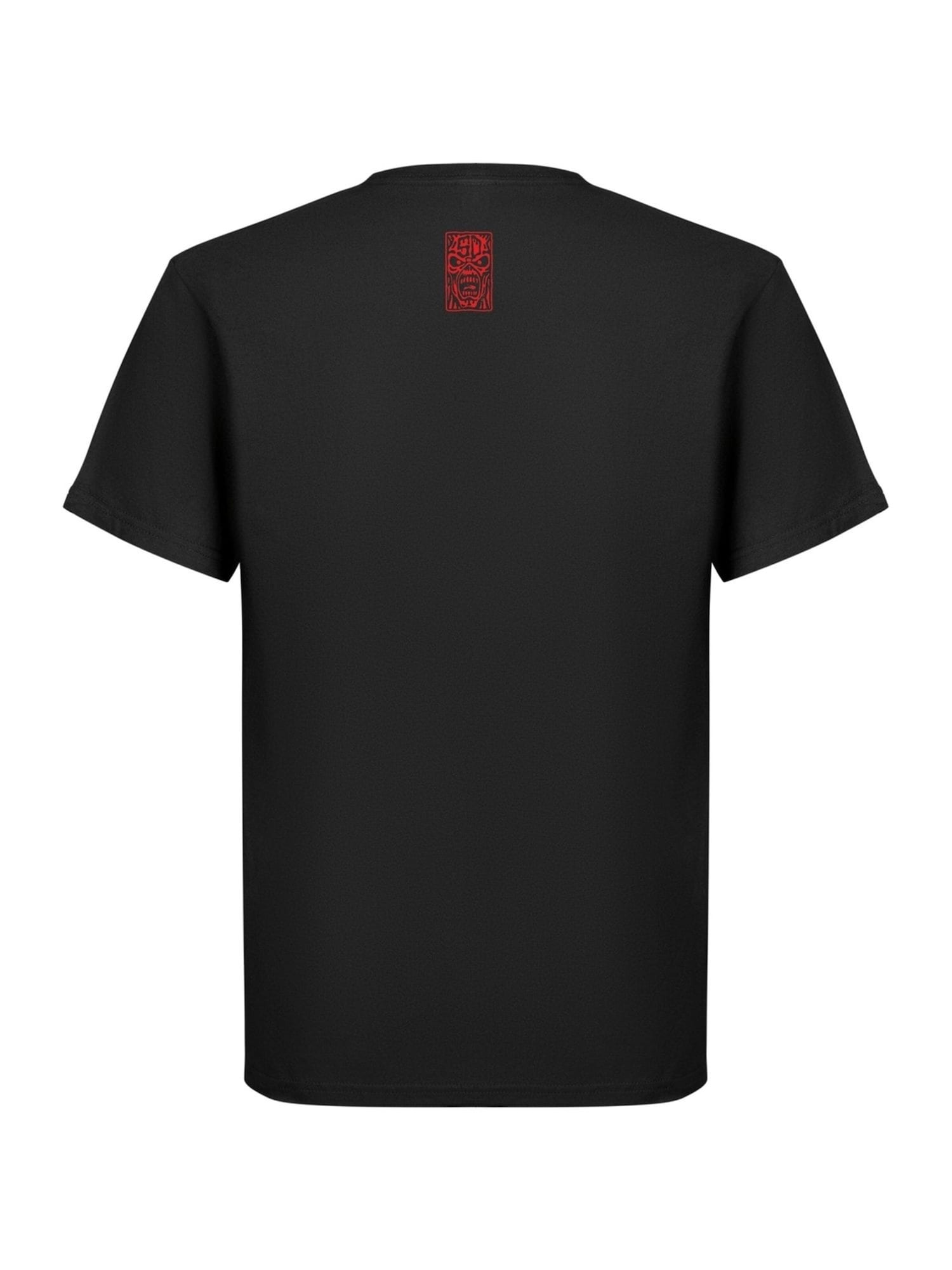 Iron Maiden Camiseta 'Iron Maiden Axe Eddie Red White Circle Back and Front T-Shirt' negro – imagen 2
